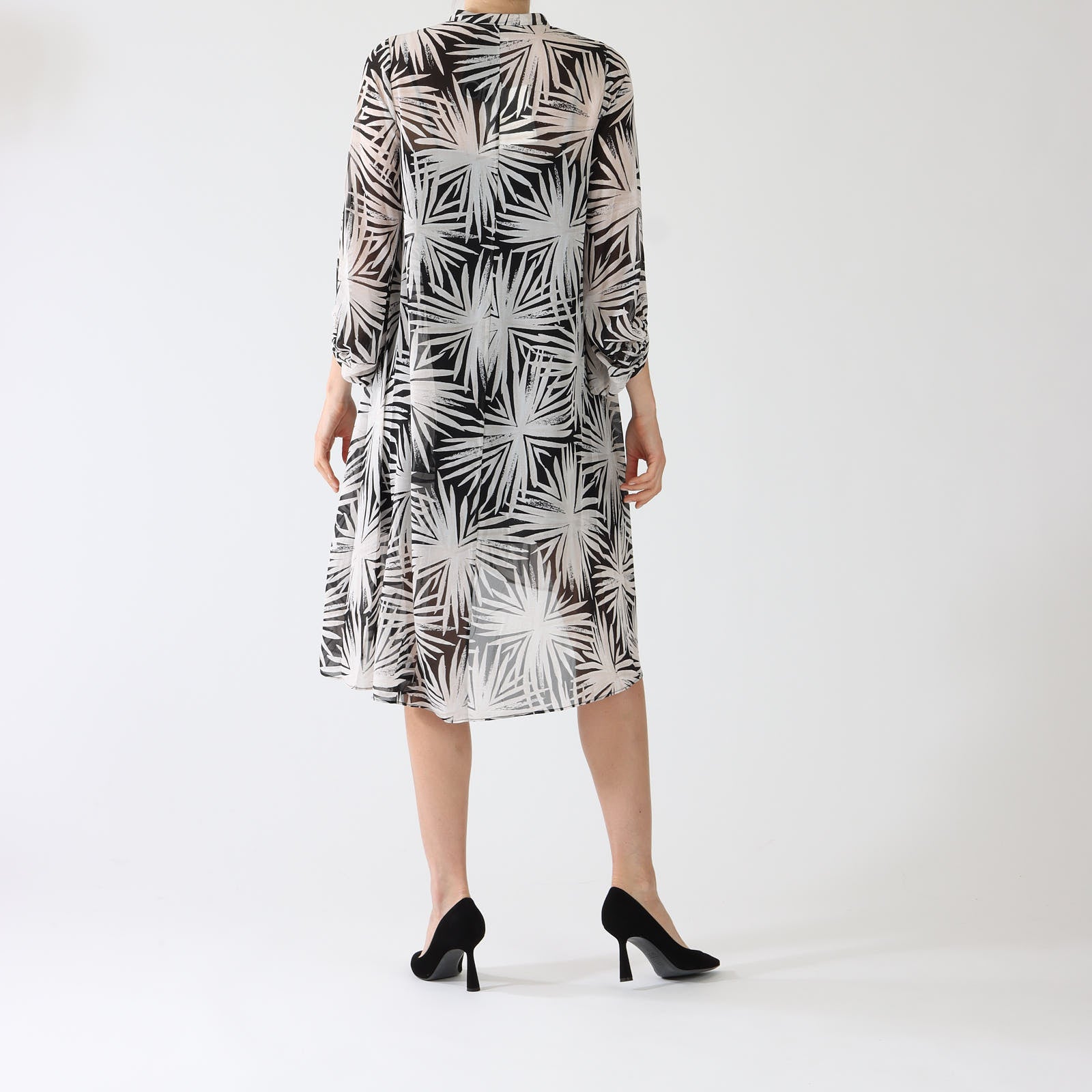 Sea Holly Black Ileana Printed Dress