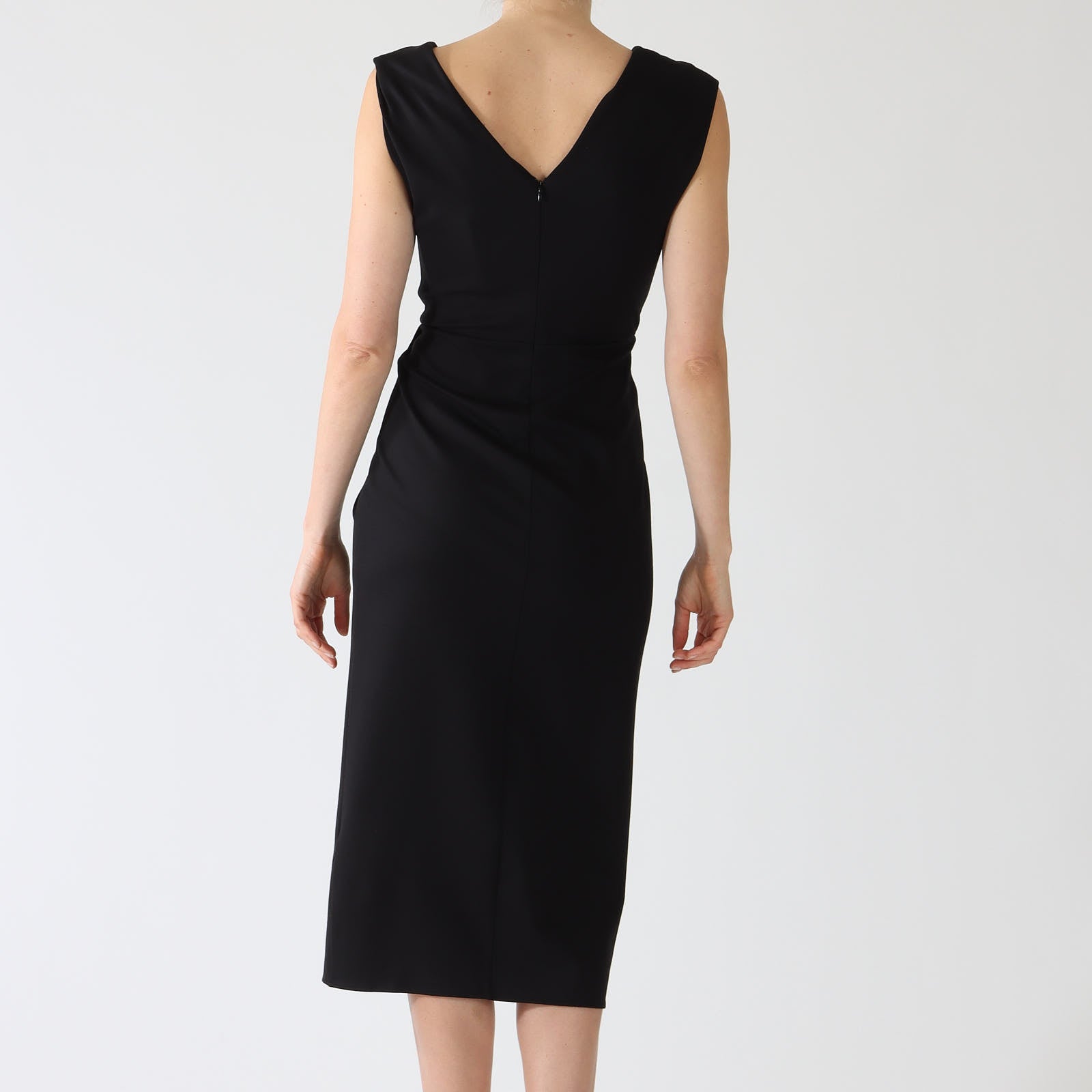 Black Hallie Wrap Dress