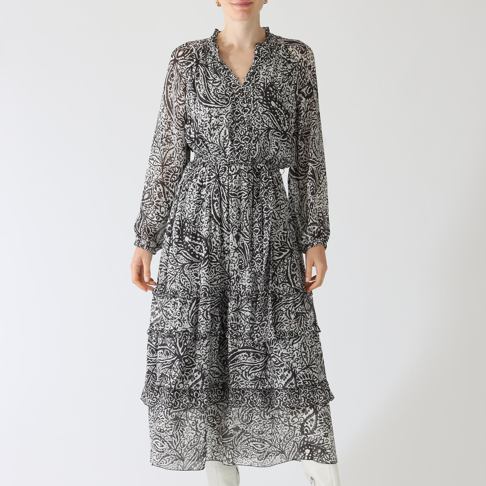 Milk Paisley Print Midi Dress