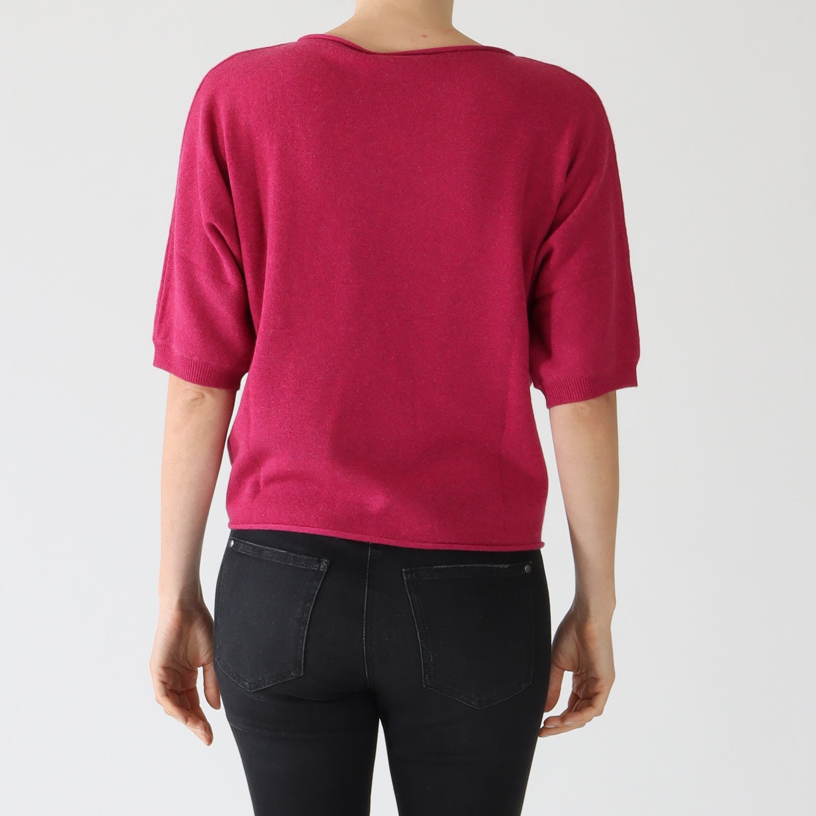 Berry Pink Cashmere Blend Sweater