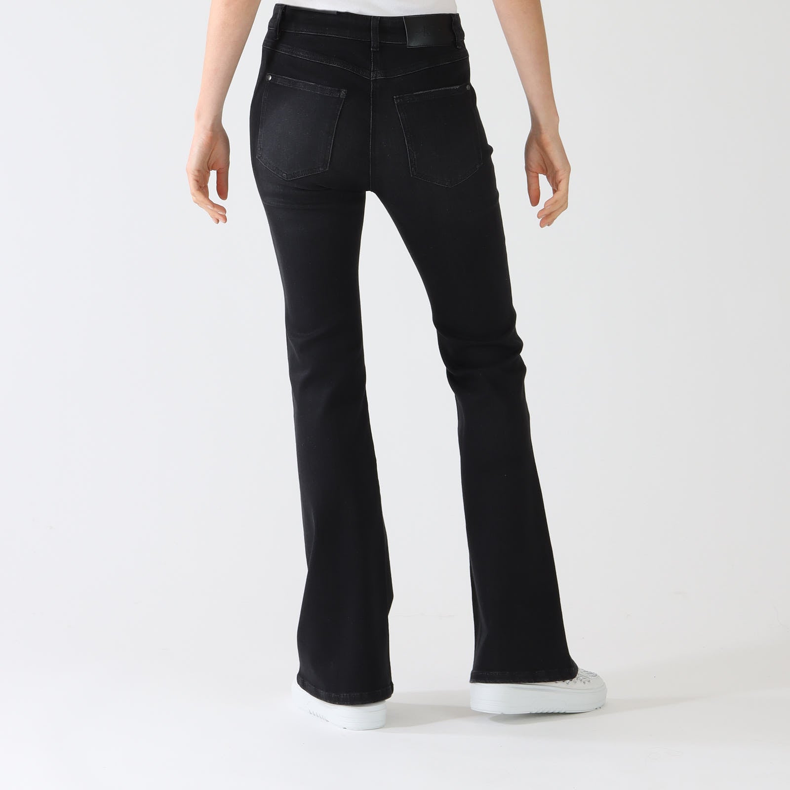 Black Skinny Bootleg Jeans