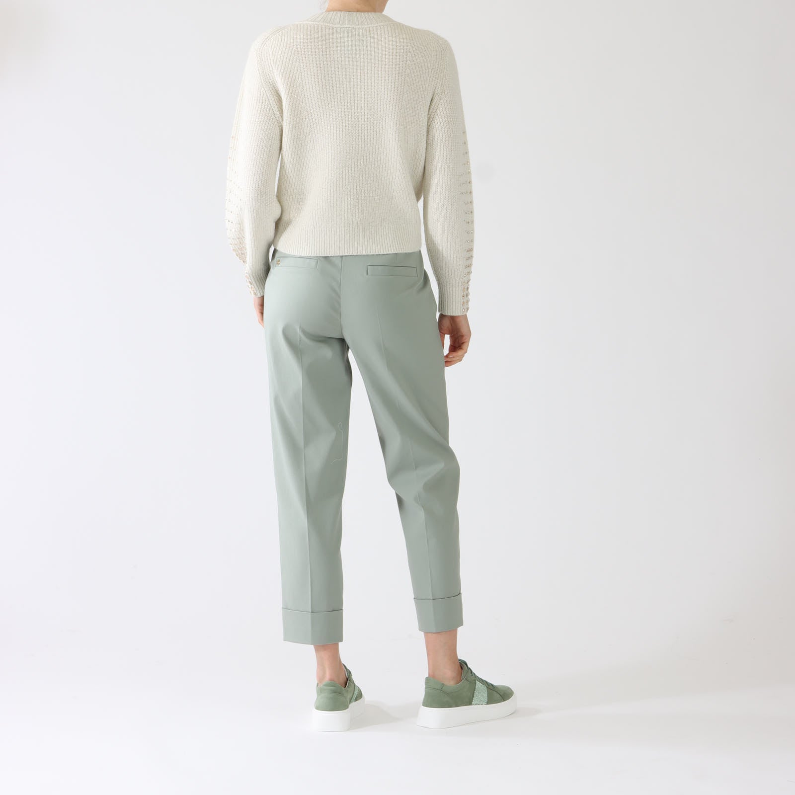 Frozen Sage Fordon Turn-Up Pants