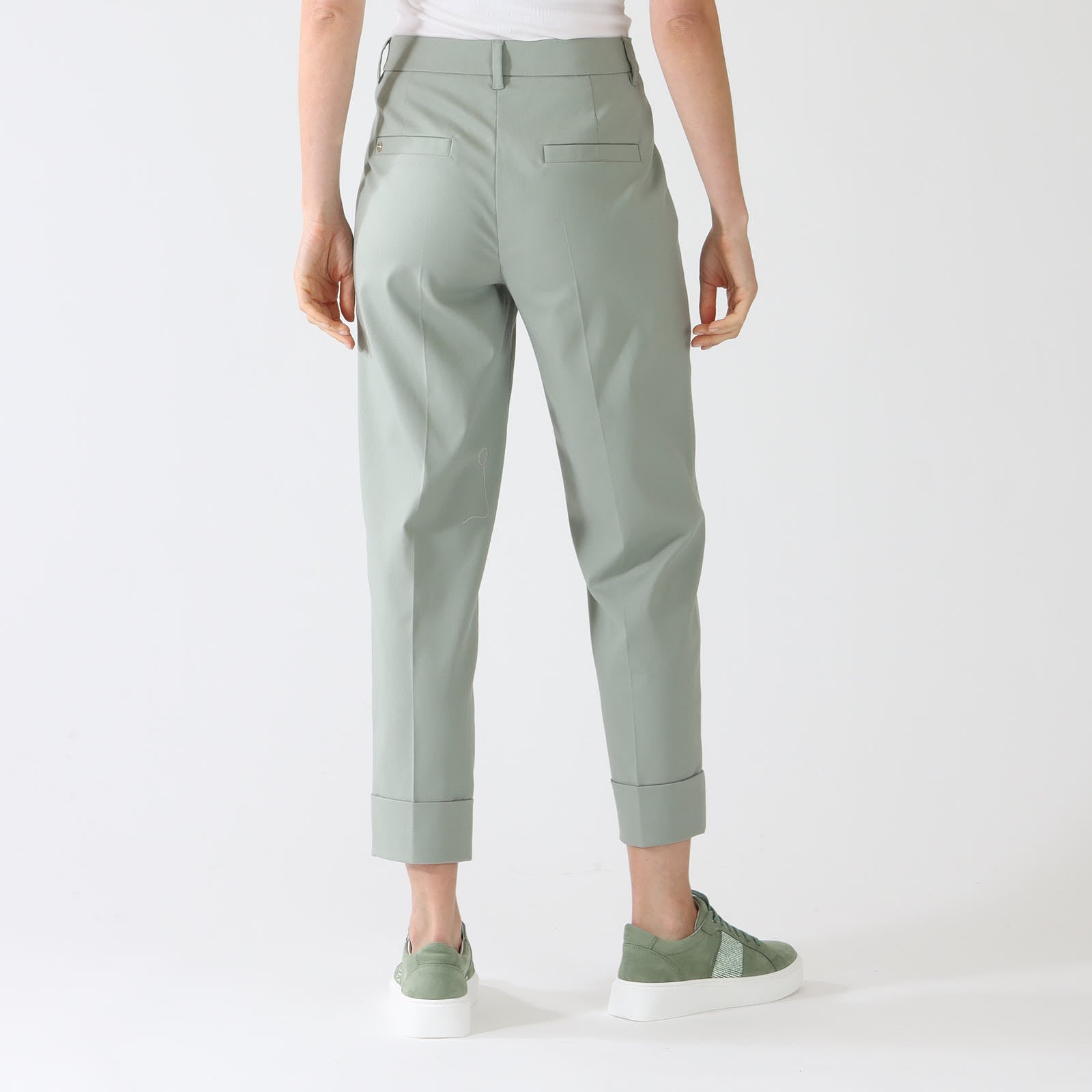 Frozen Sage Fordon Turn-Up Pants