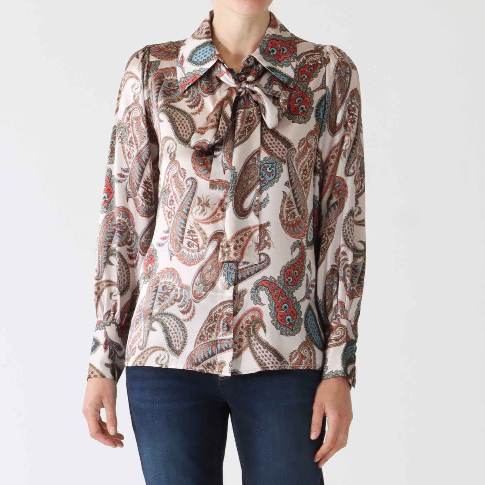 Jasmina Fortunio Rosewood Printed Blouse