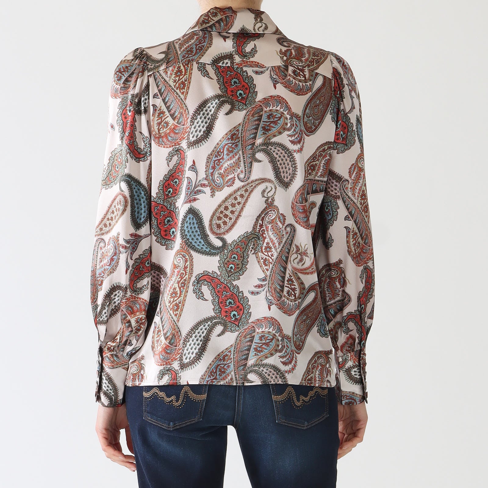 Jasmina Fortunio Rosewood Printed Blouse