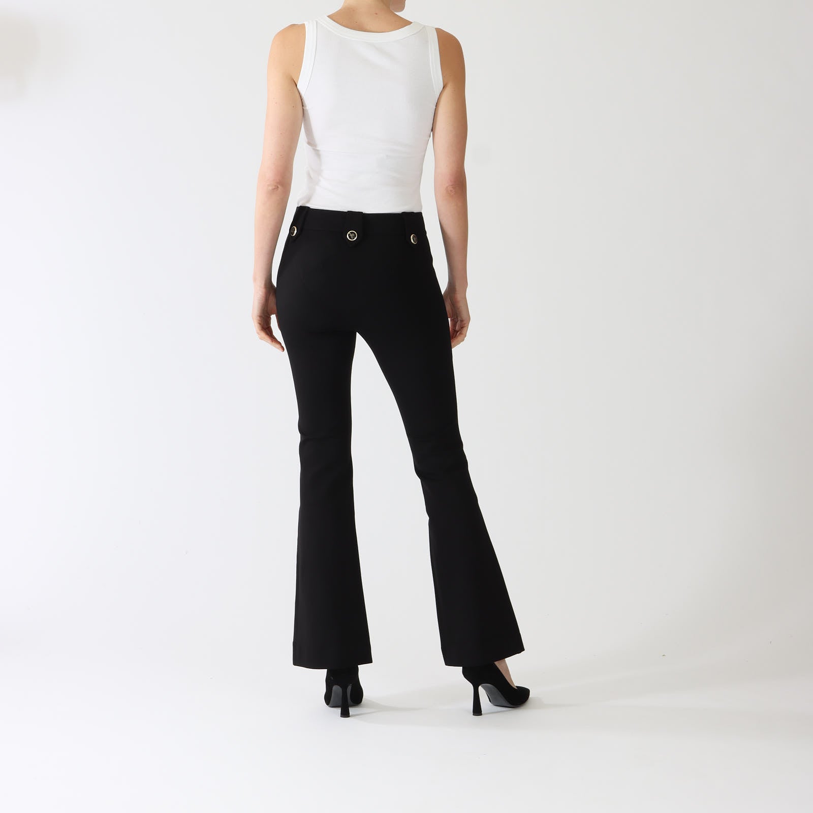 Black Lexi Bootleg Jersey Pants