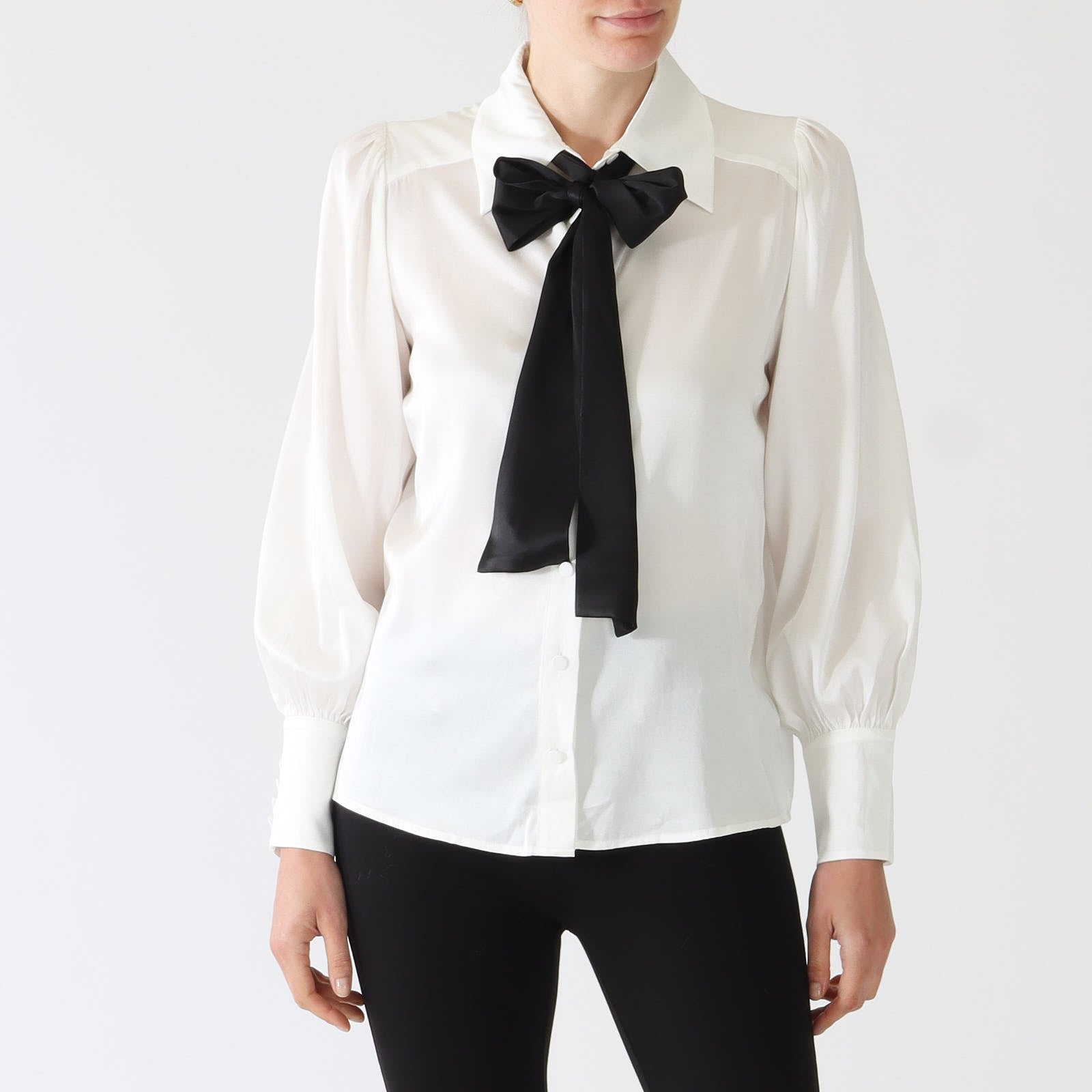 Jasmina Natural White Blouse