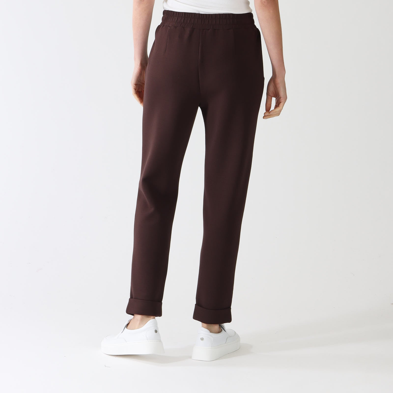 Coffee Bean Rolled Cuff Sweatpants