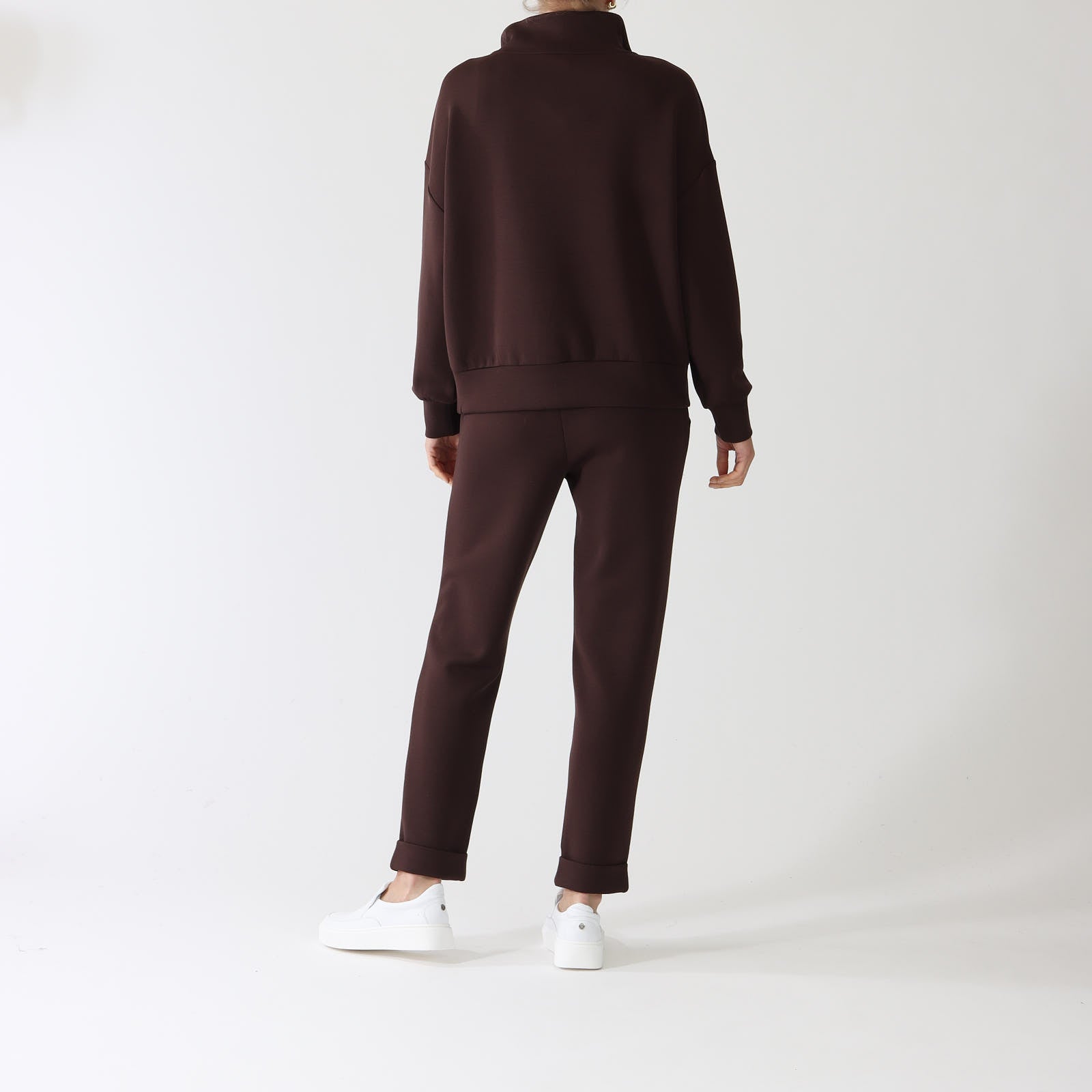 Coffee Bean Hawley Half-Zip Sweater