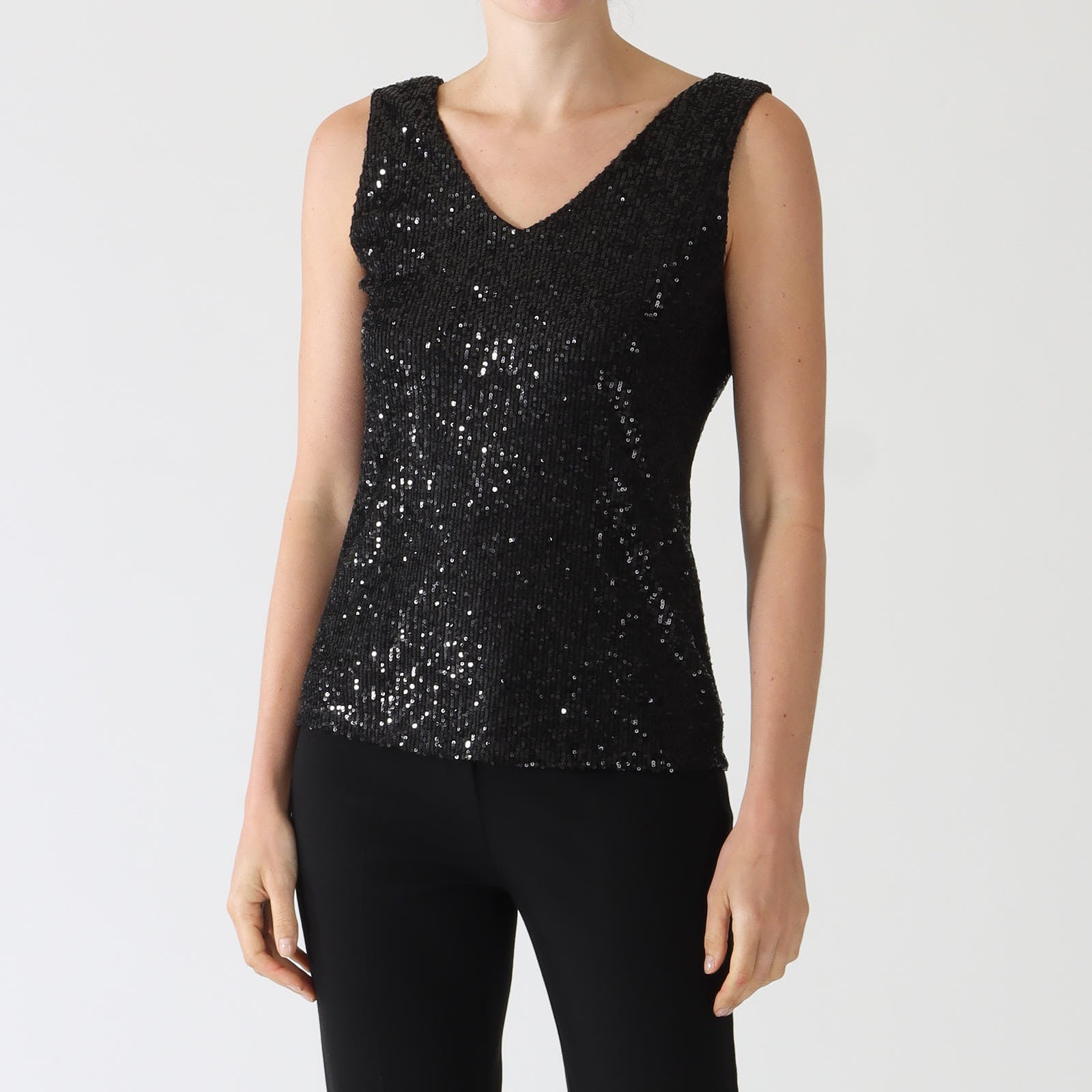 Black Sequin Tank