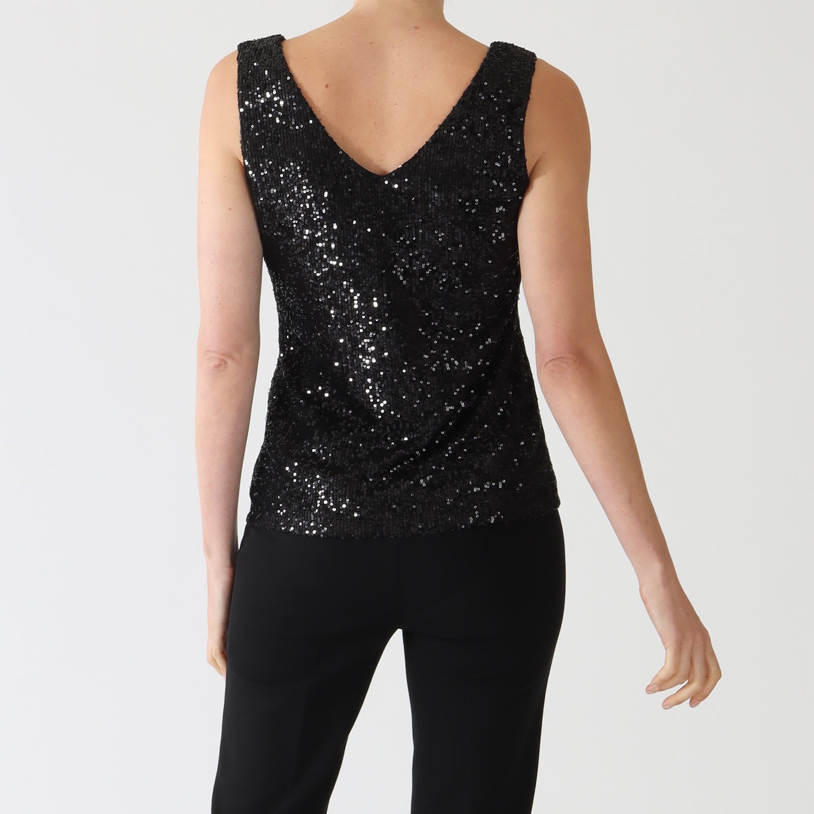 Black Sequin Tank