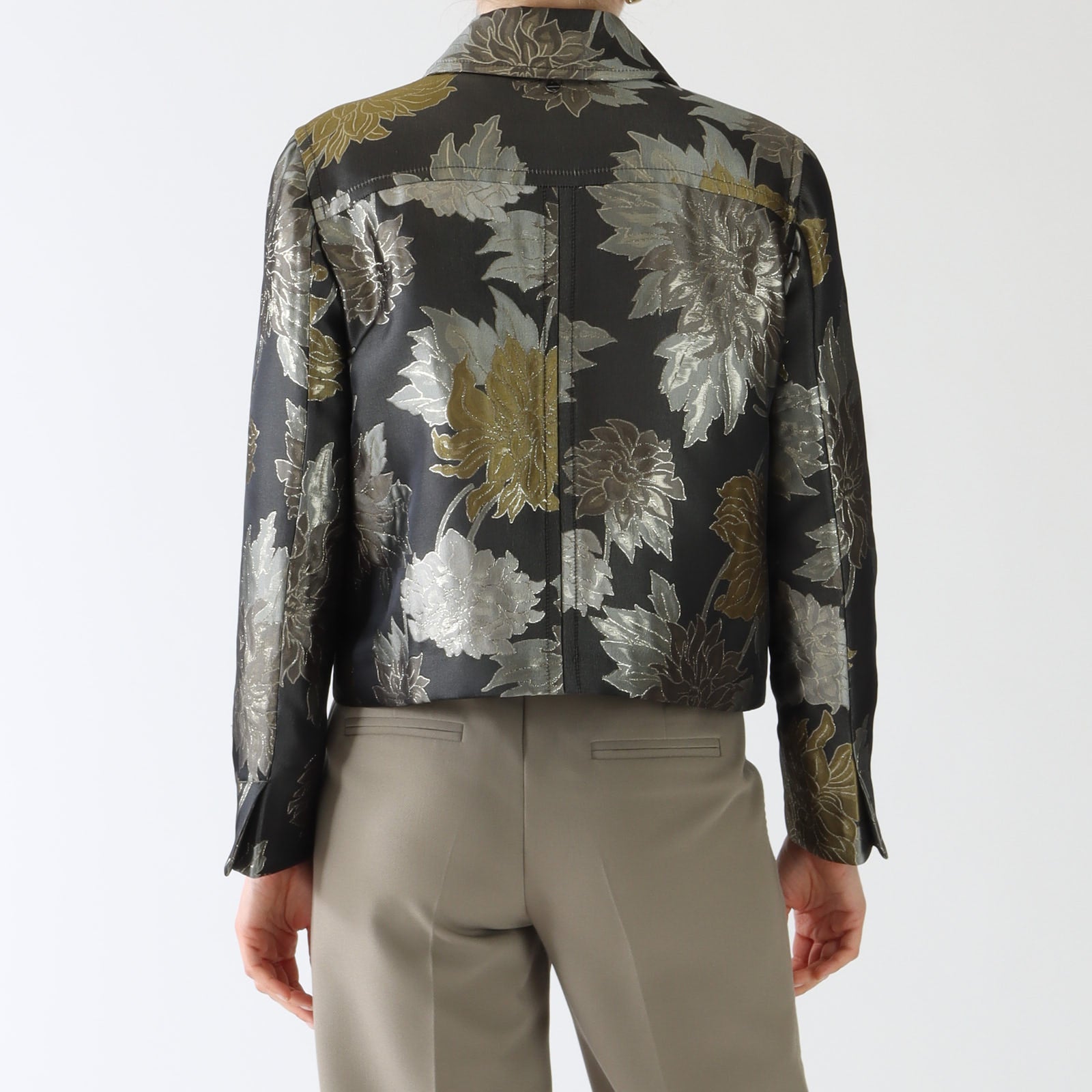 Sage Powder Noble Print Jacket