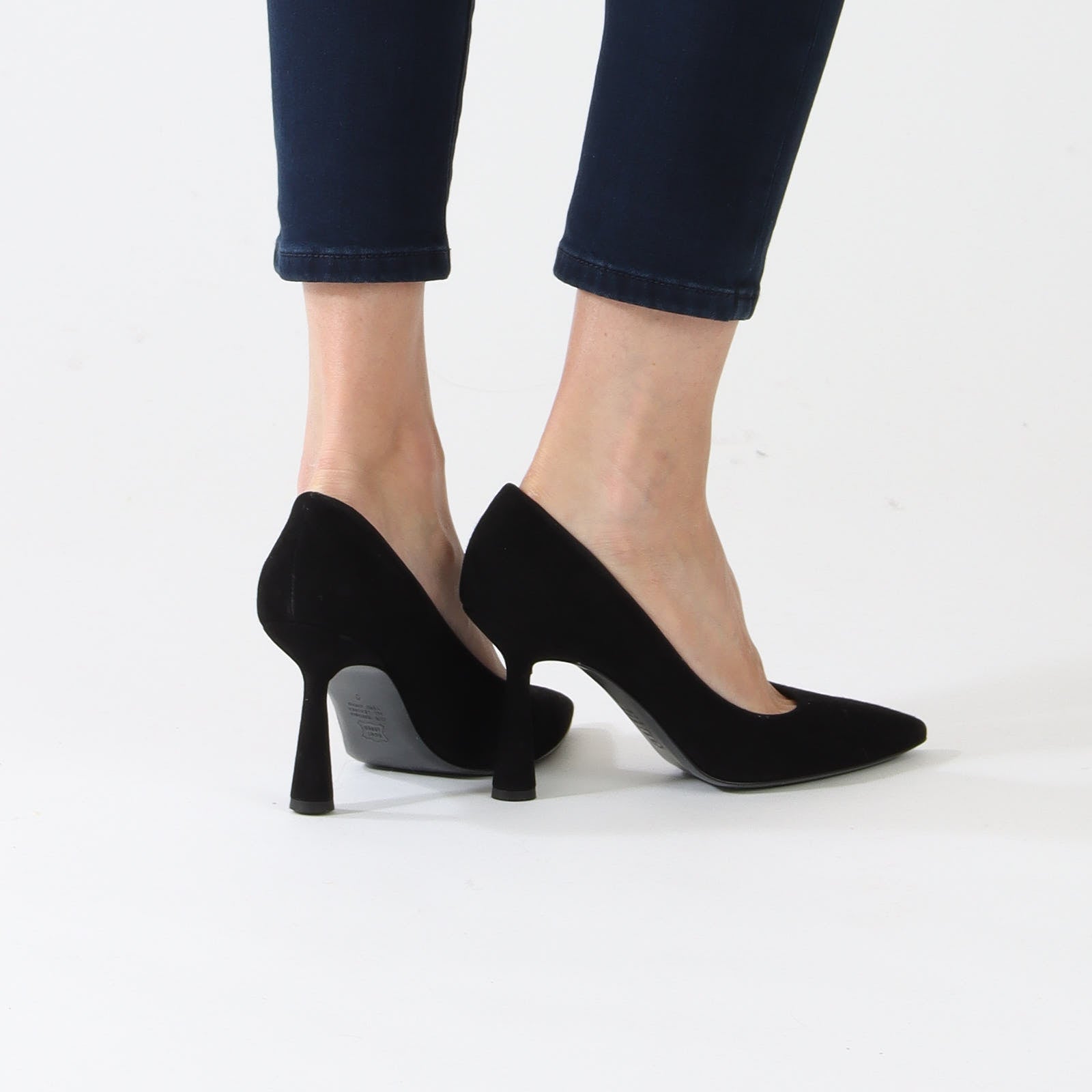 Schwarz Black Lila Court Shoes