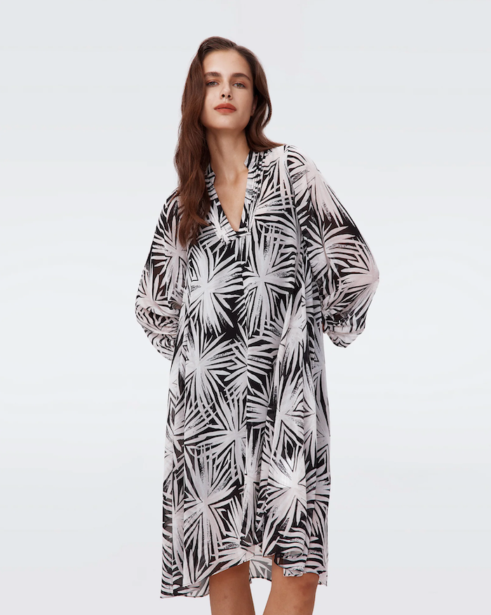 Sea Holly Black Ileana Printed Dress