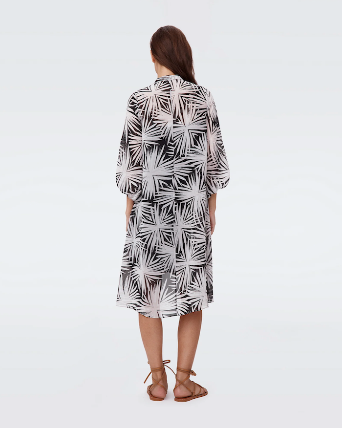 Sea Holly Black Ileana Printed Dress