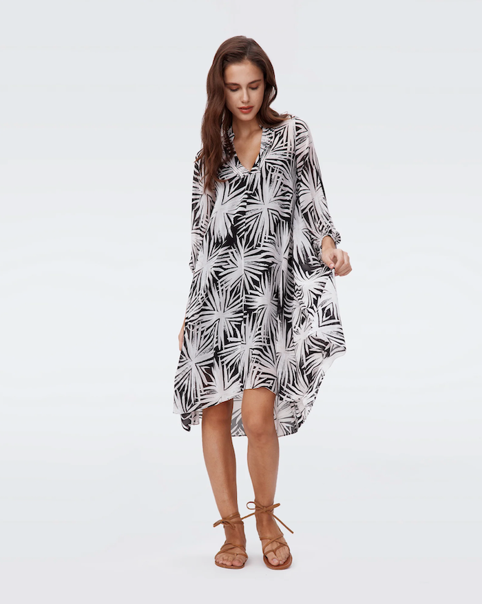 Sea Holly Black Ileana Printed Dress