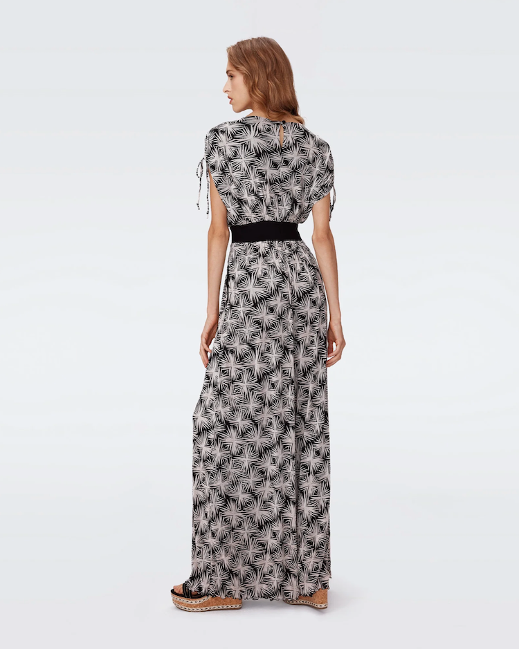 Sea Holly Black Andra Printed Wide Leg Jumpsuit