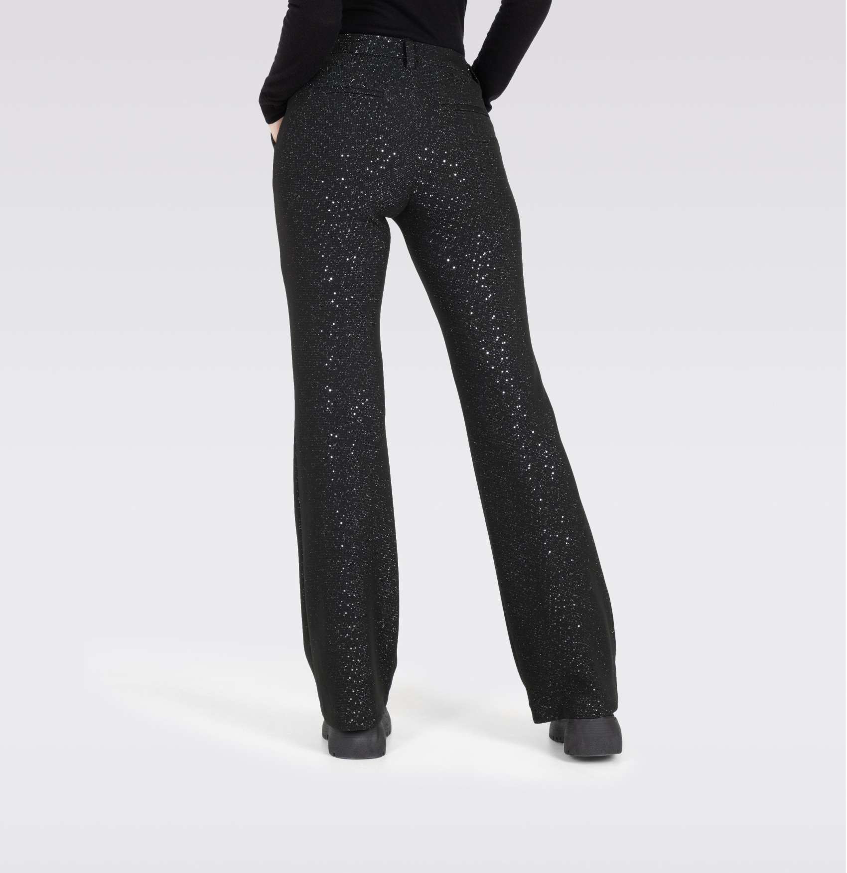 Shiny Disco Ball Joana Flare Pants