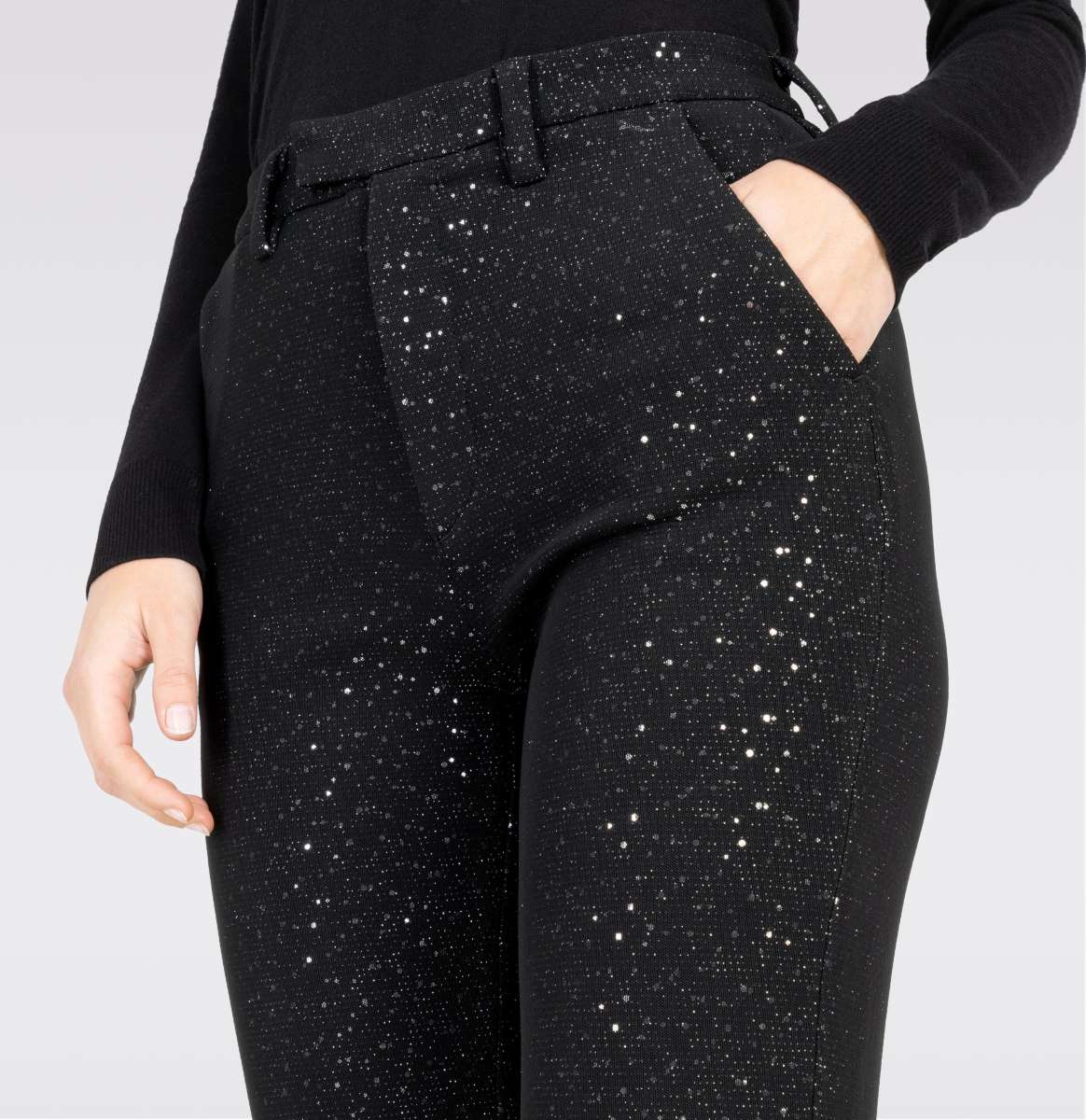 Shiny Disco Ball Joana Flare Pants