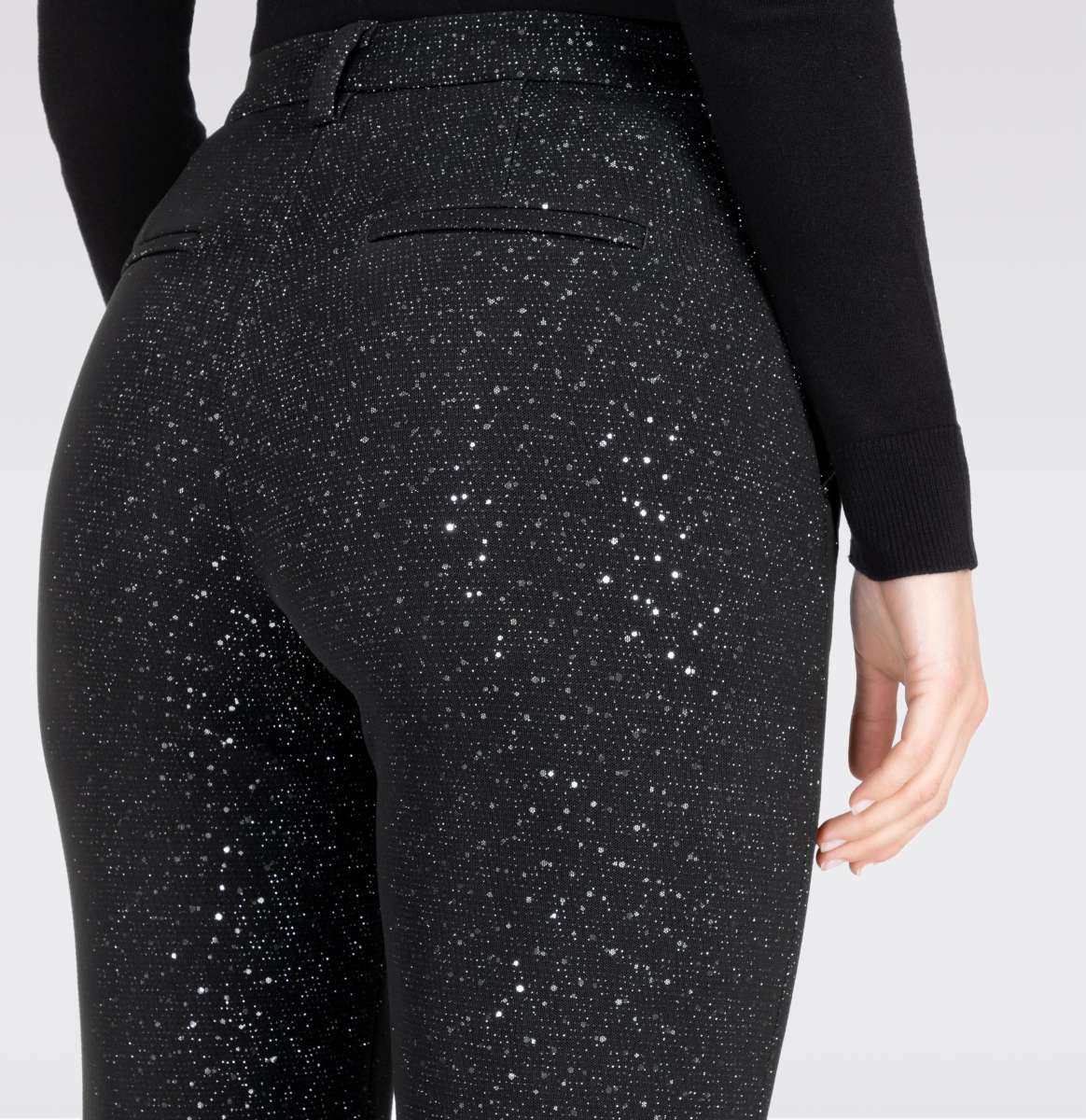 Shiny Disco Ball Joana Flare Pants