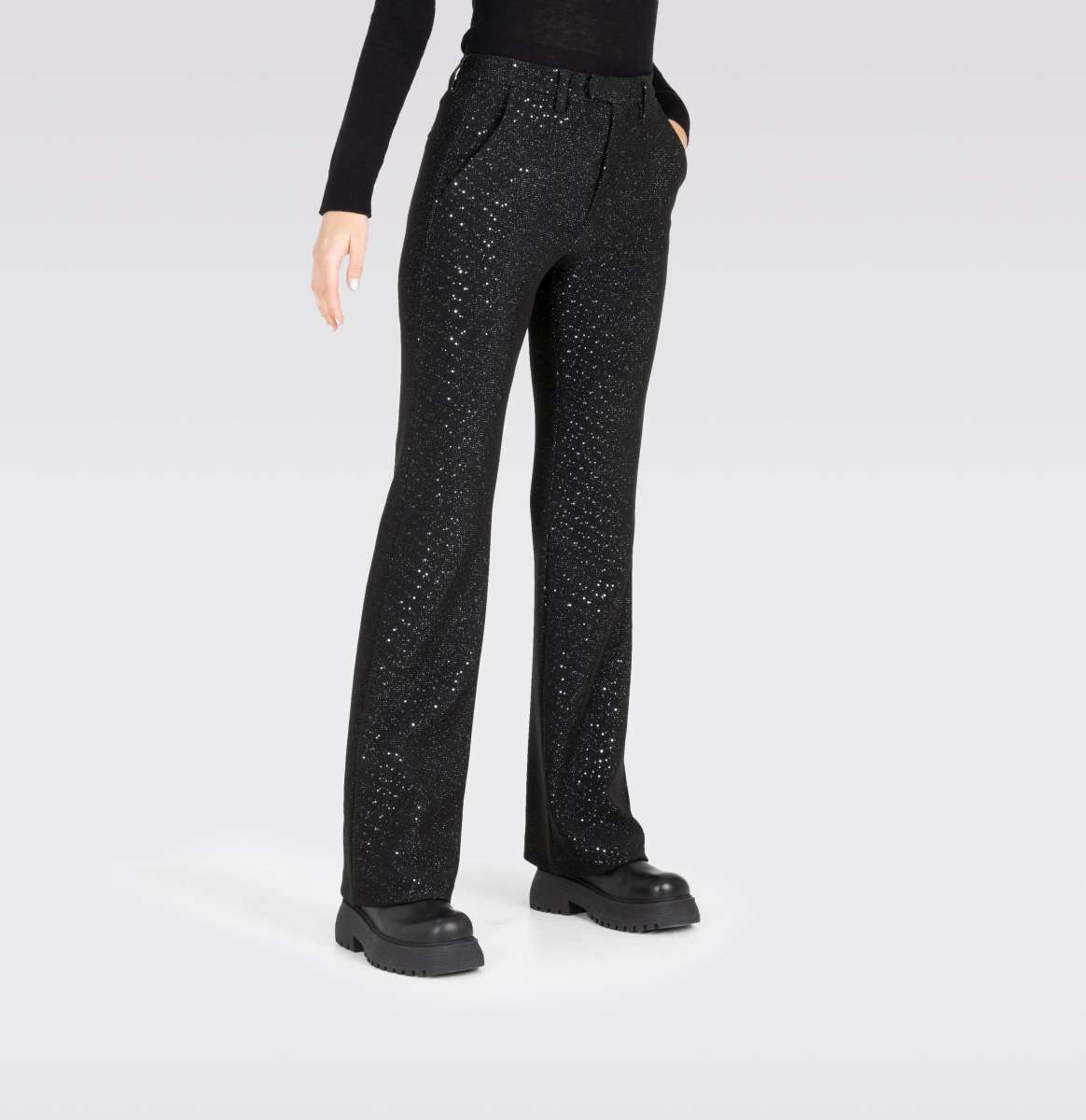 Shiny Disco Ball Joana Flare Pants