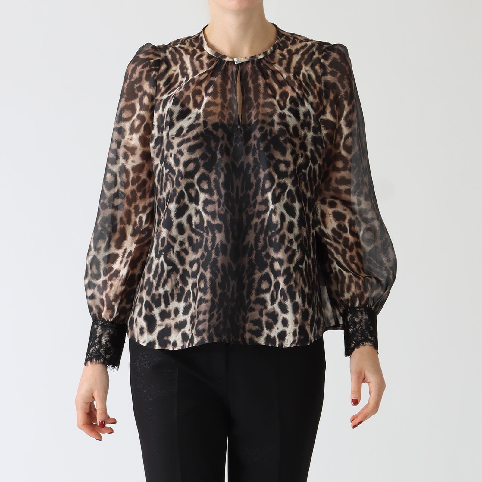 Shiny Sand Gleo Print Blouse