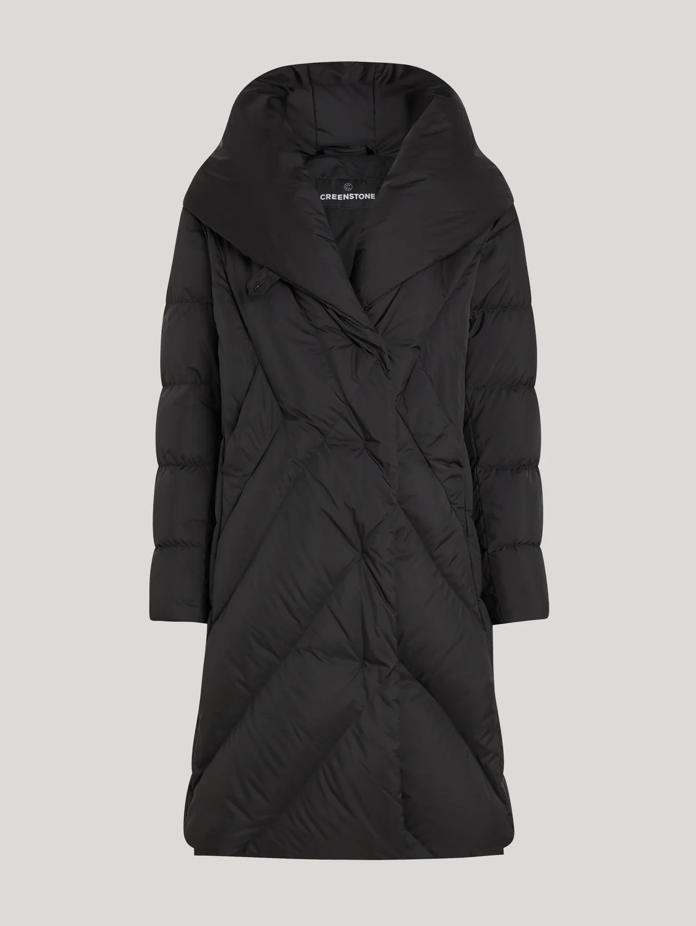 Shona Black Down Quilted Coat