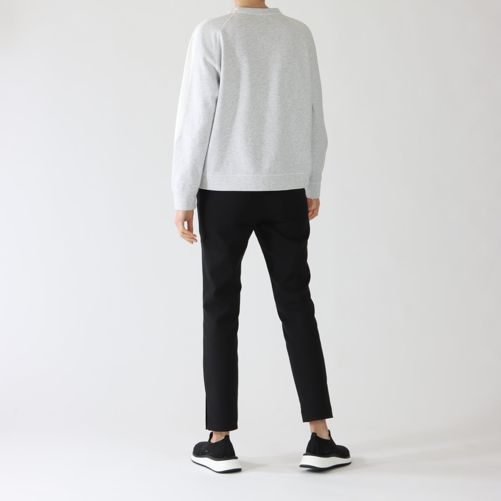 Silver Grey ‘Delight’ Cotton Blend Sweatshirt