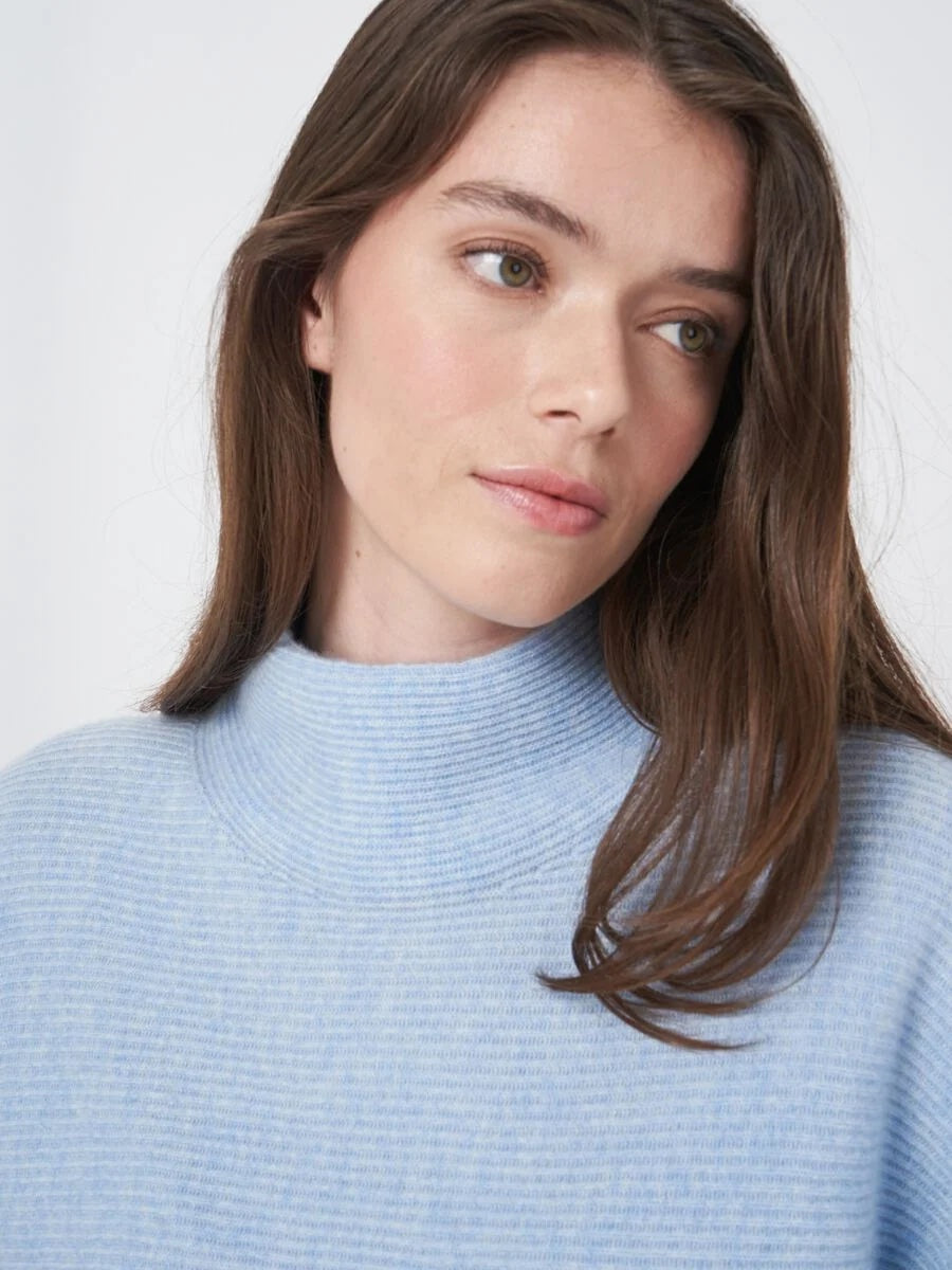 Sky Ribbed Cashmere Sweater