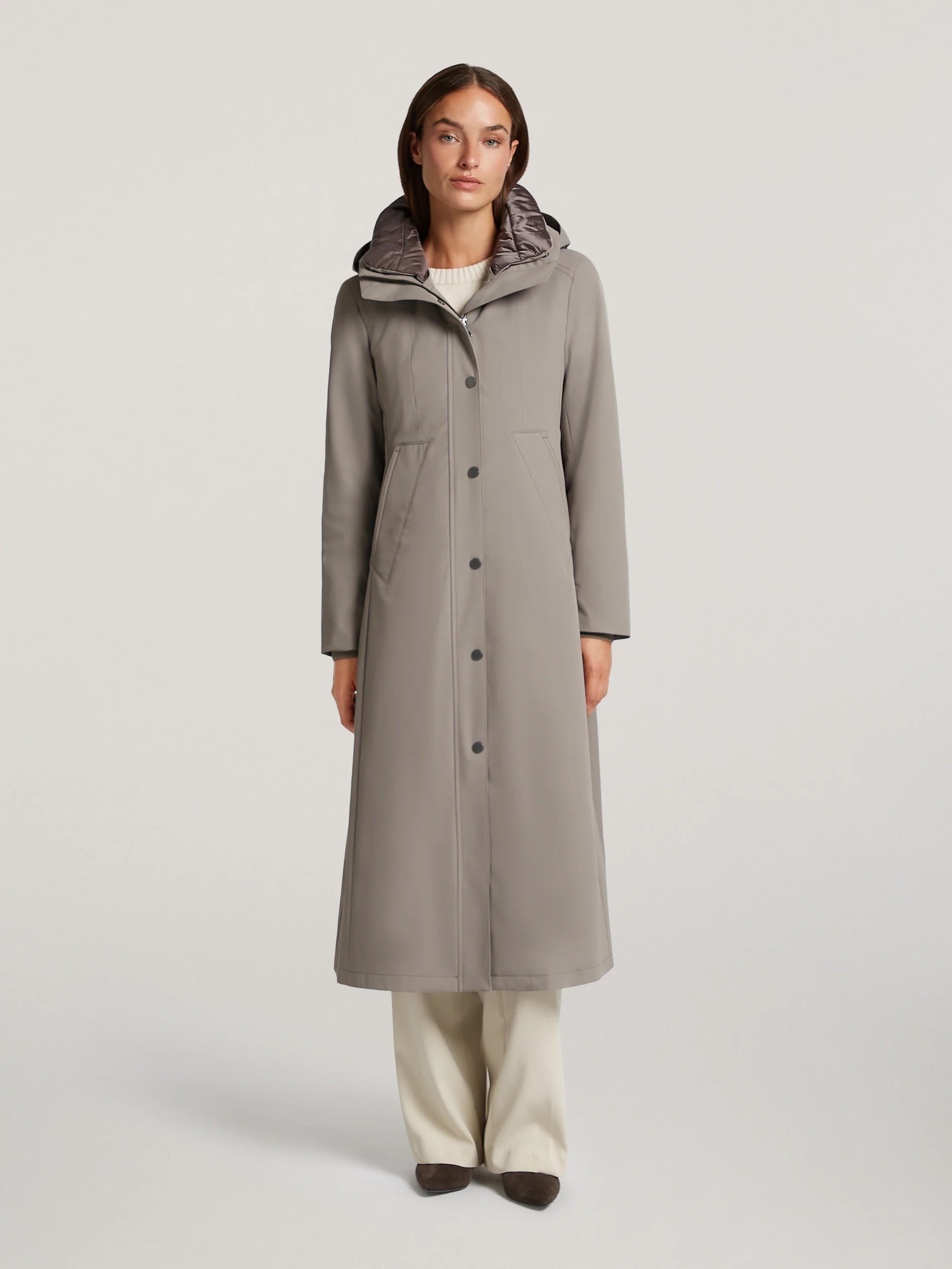 Smokey Taupe Morgan Raincoat