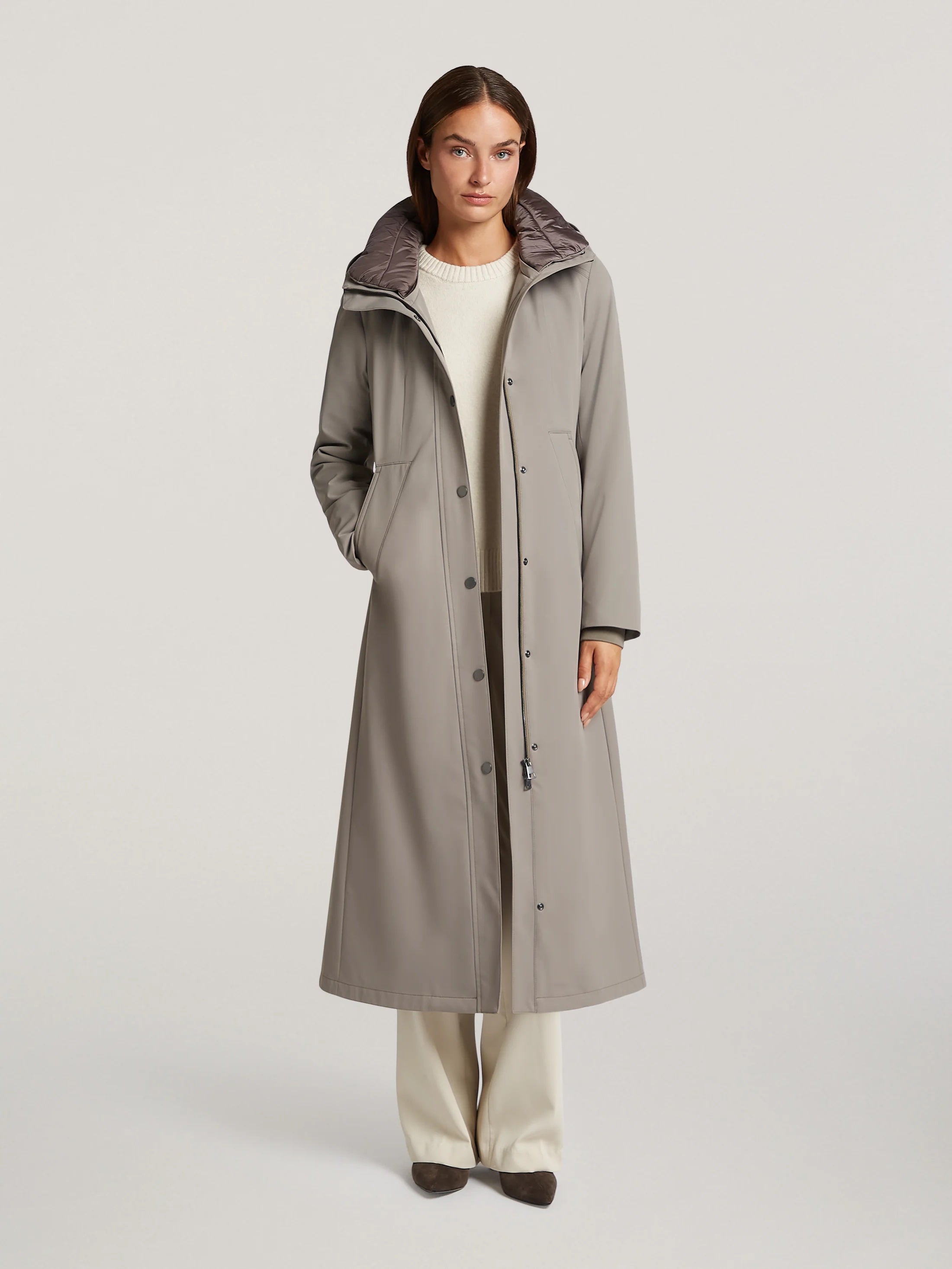 Smokey Taupe Morgan Raincoat