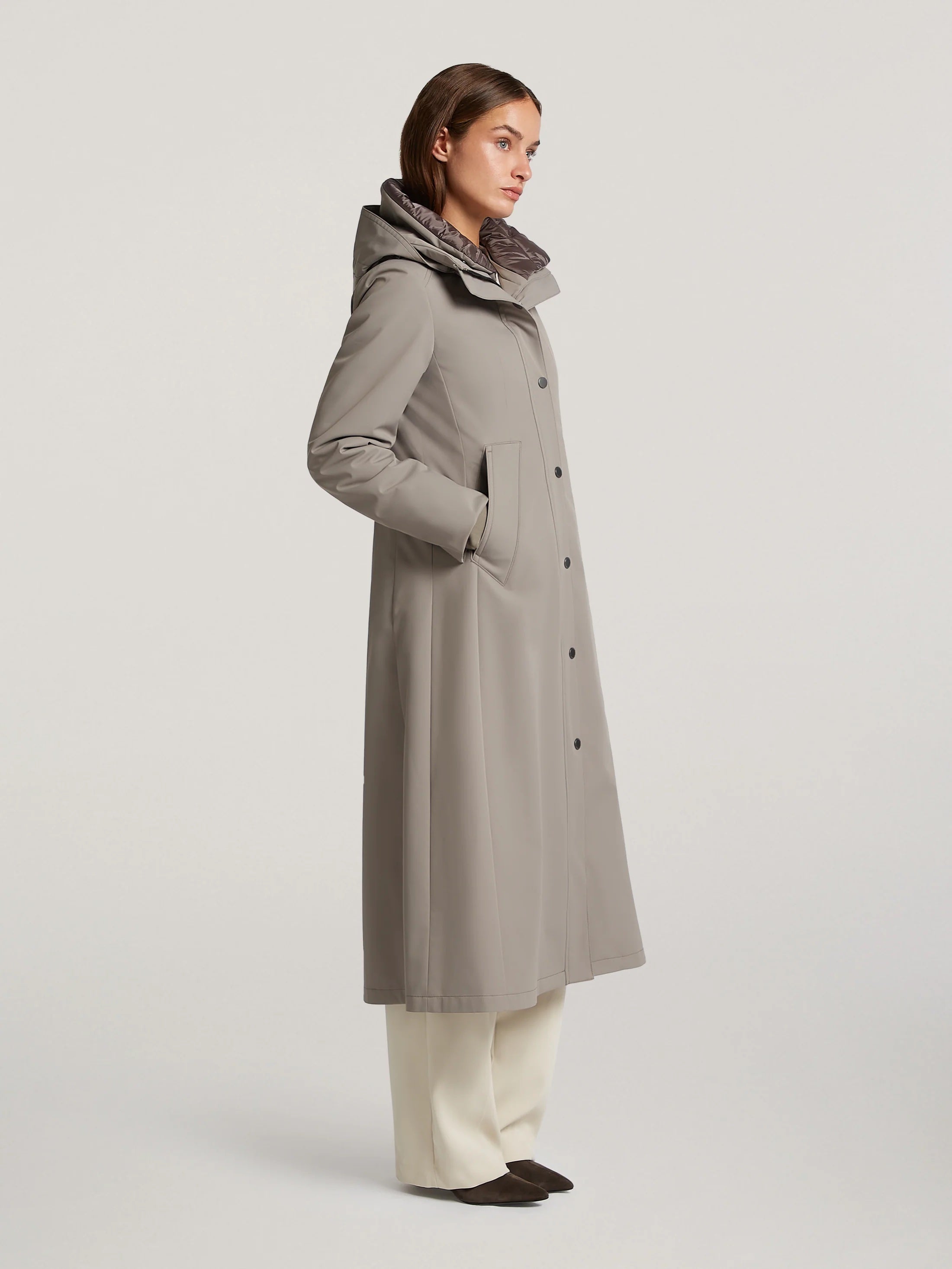 Smokey Taupe Morgan Raincoat