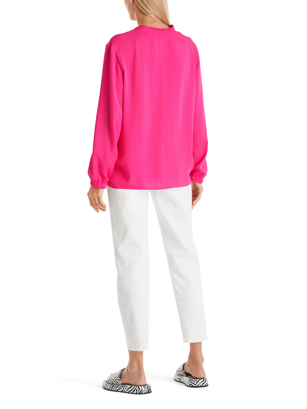 Super Pink Flowing Tunic Blouse