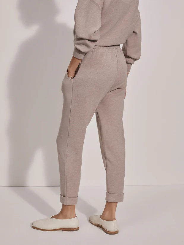 Taupe Marl Rolled Cuff Sweatpants