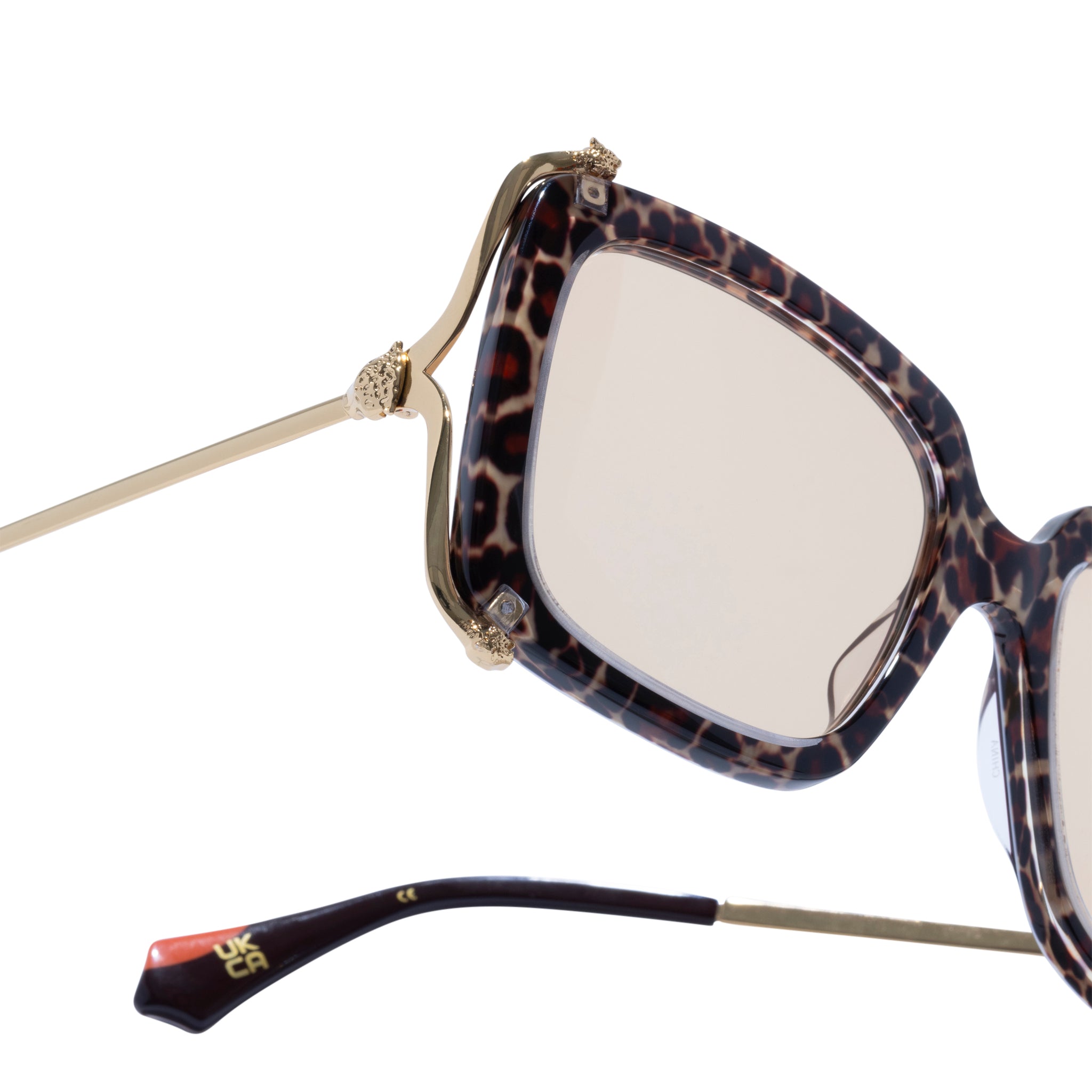 The After Party Burgundy Leopard Square Sunglasses