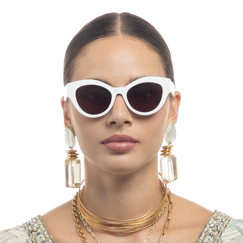 The Duchess White Sunglasses