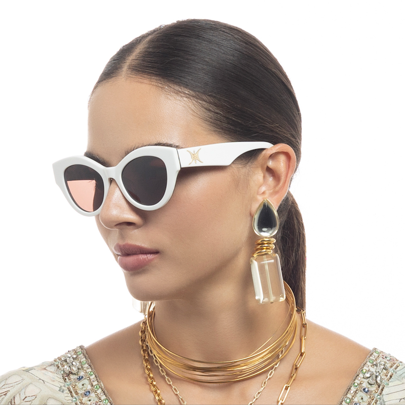 The Duchess White Sunglasses