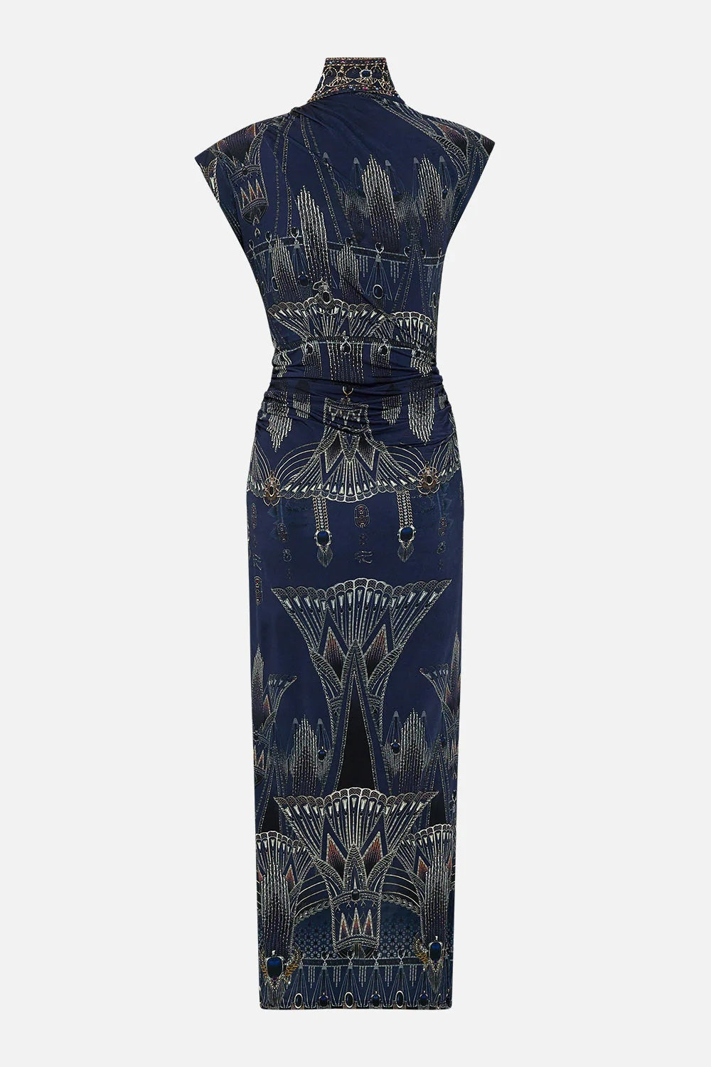 The Egypt Effect Gathered Column Jersey Dress