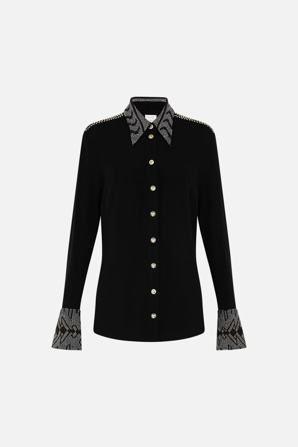 They Called Her Nefertari Embellished Jersey Shirt