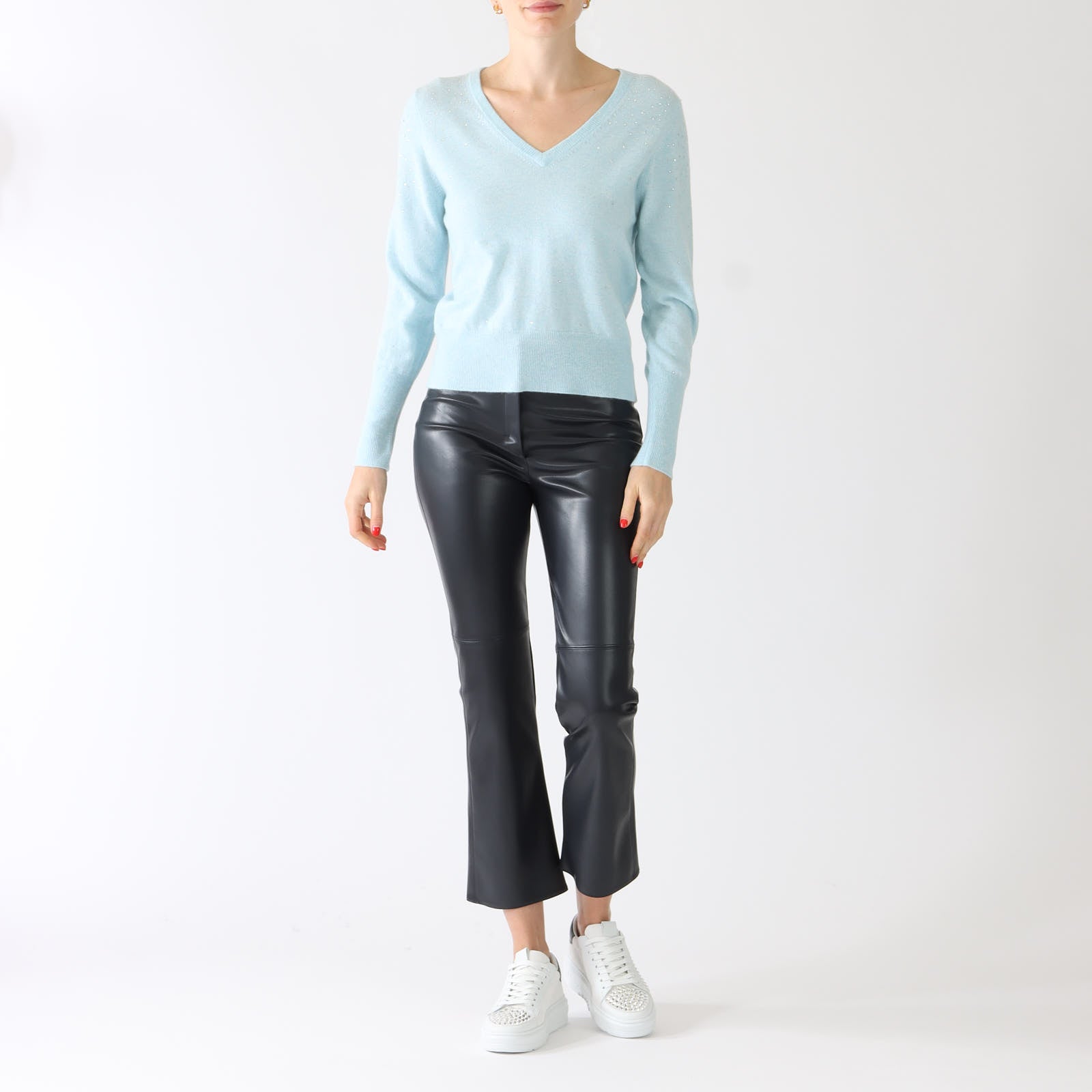 Ultramarine Sublime Coated Slim Leg Pants