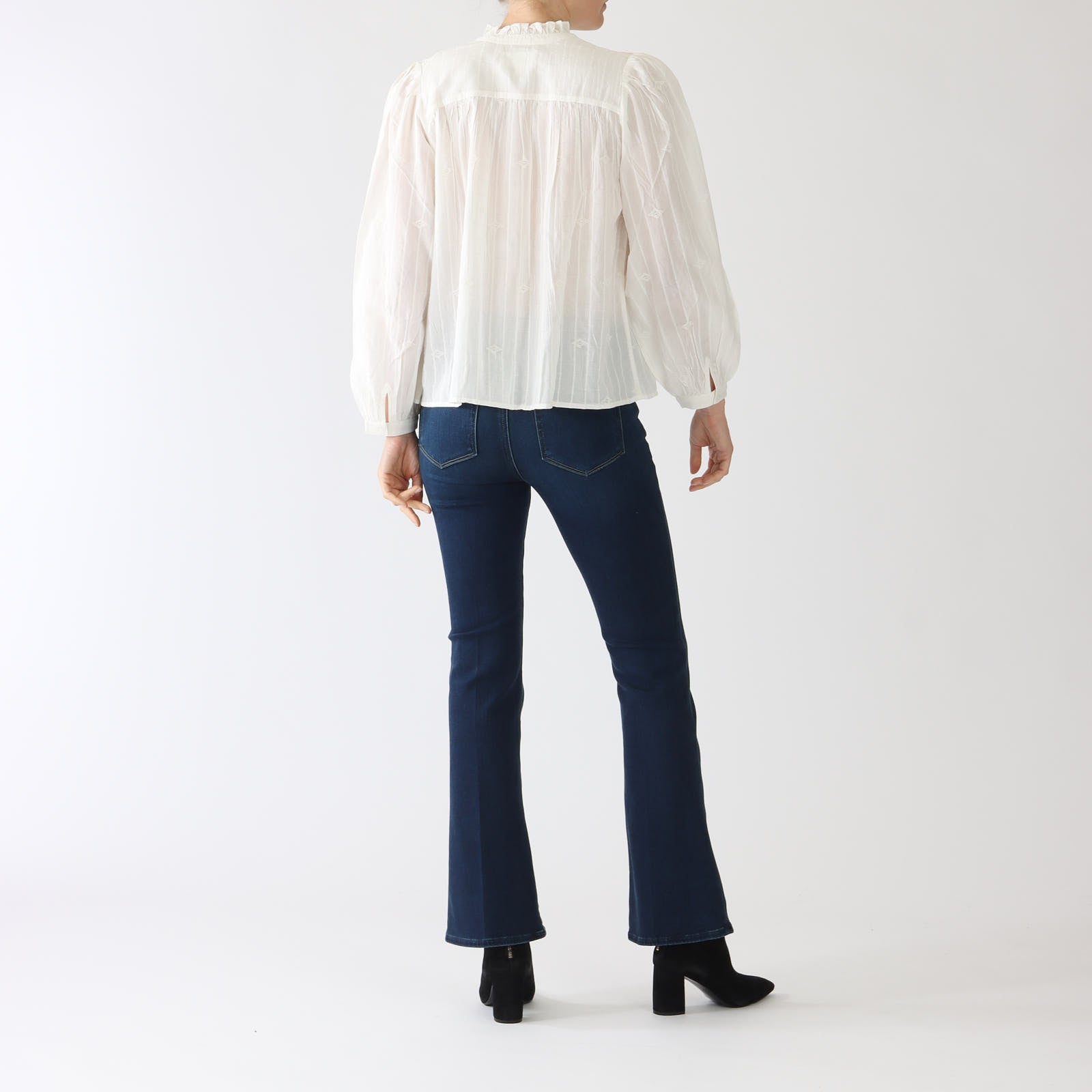 Ecru Melody Cotton Blend Blouse