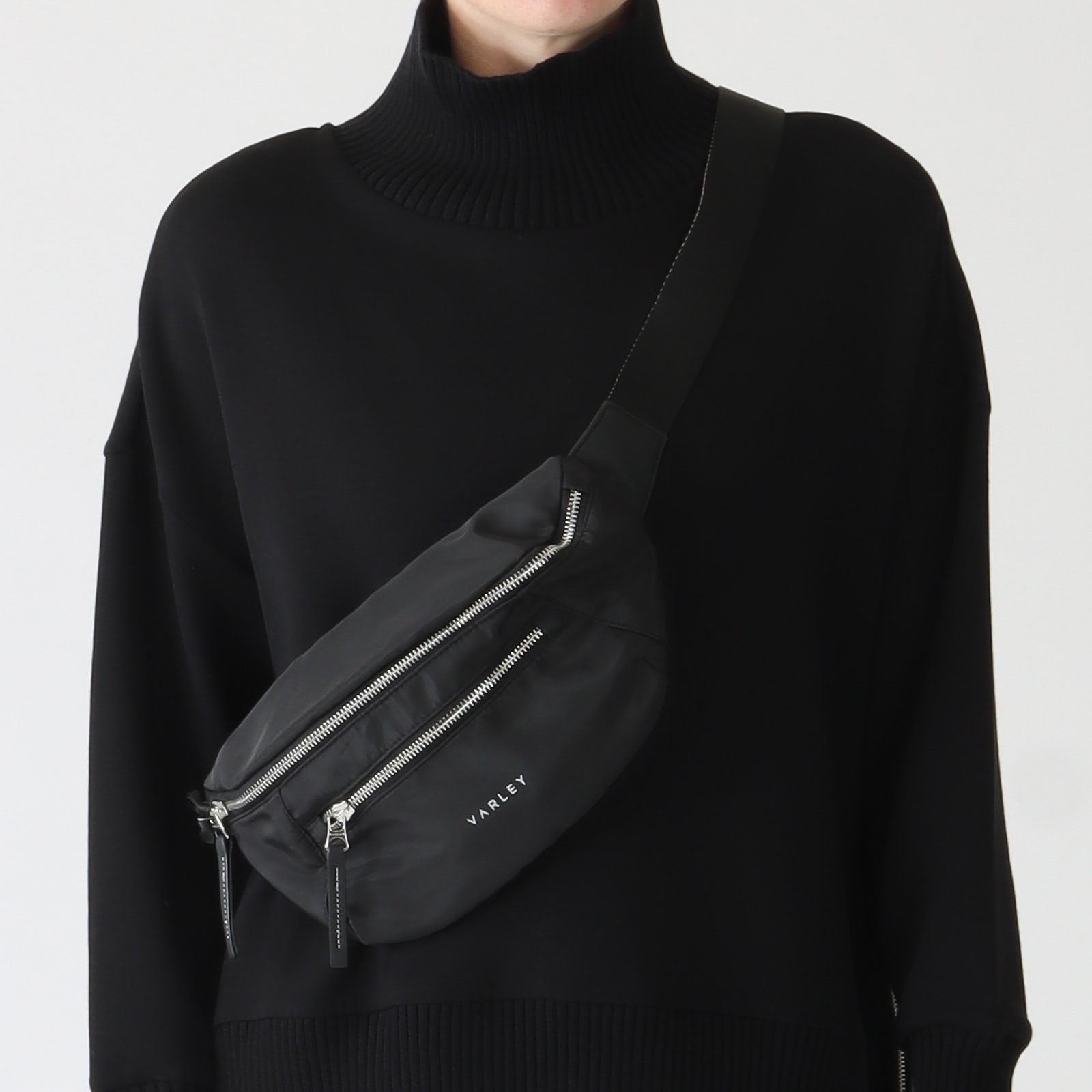 Black Lasson Belt Bag