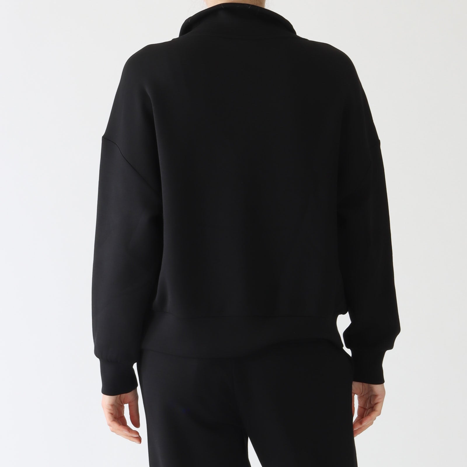 Black Hawley Half-Zip Sweatshirt