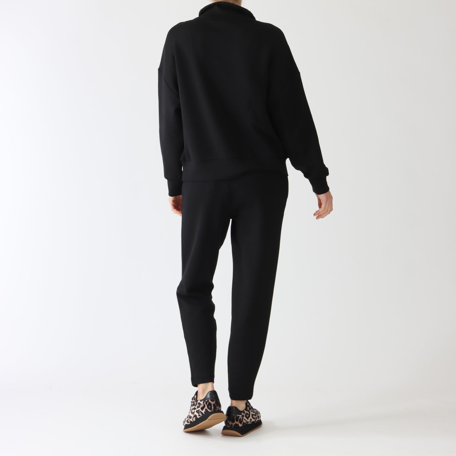 Black Hawley Half-Zip Sweatshirt