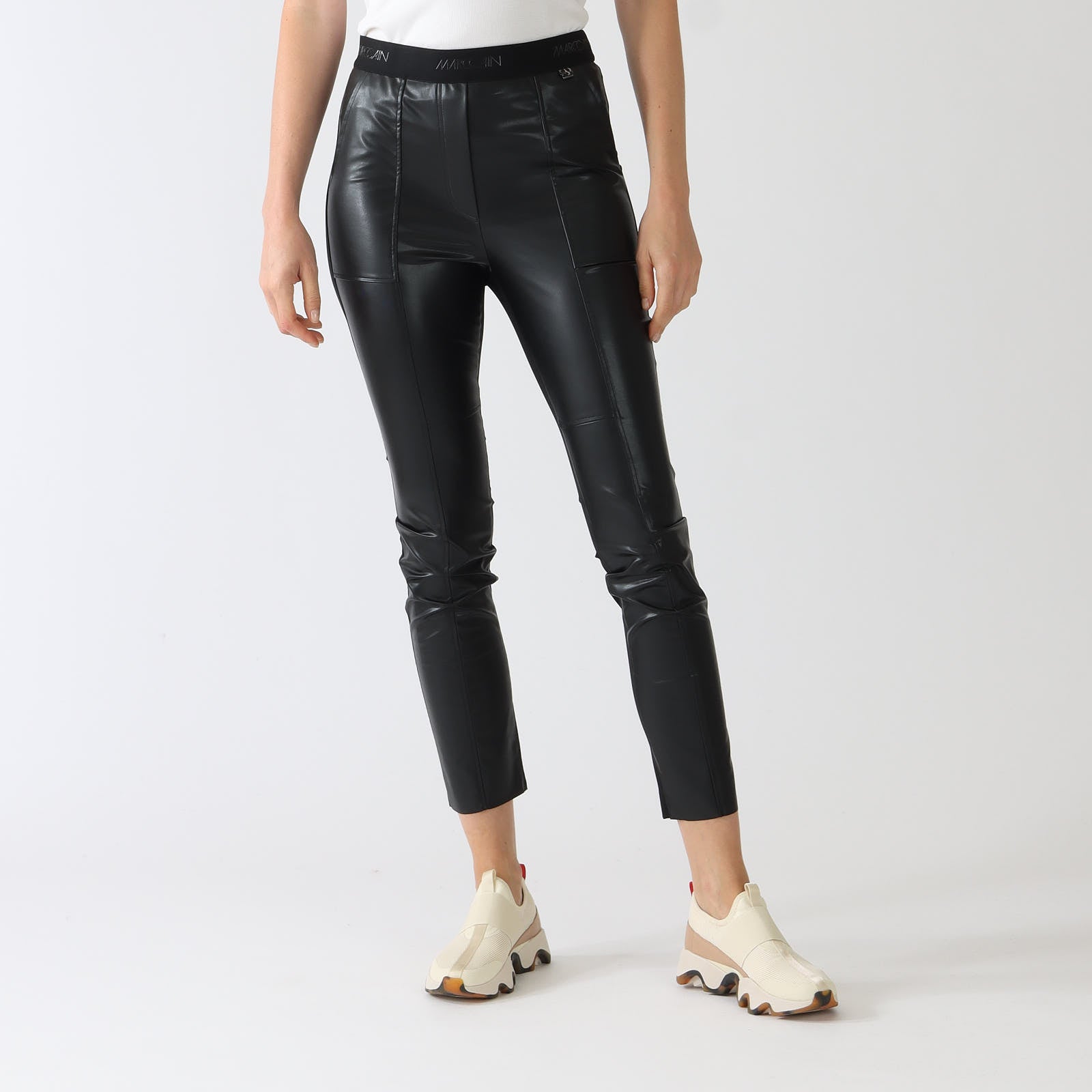 Black Sofia Faux Leather Pants