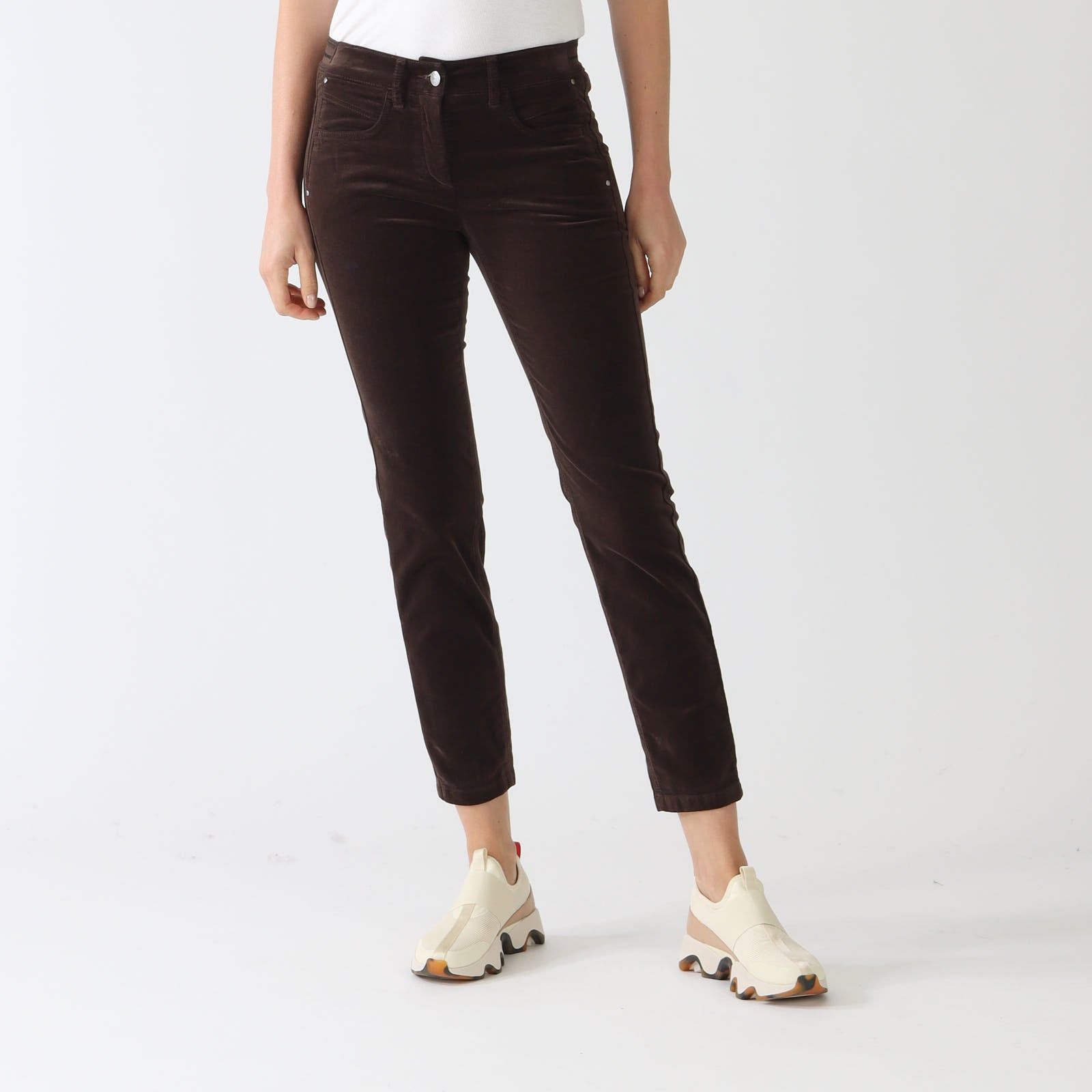 Espresso Soft Velvet Stretch Pants