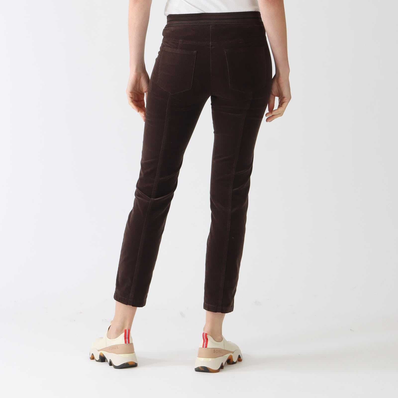 Espresso Soft Velvet Stretch Pants