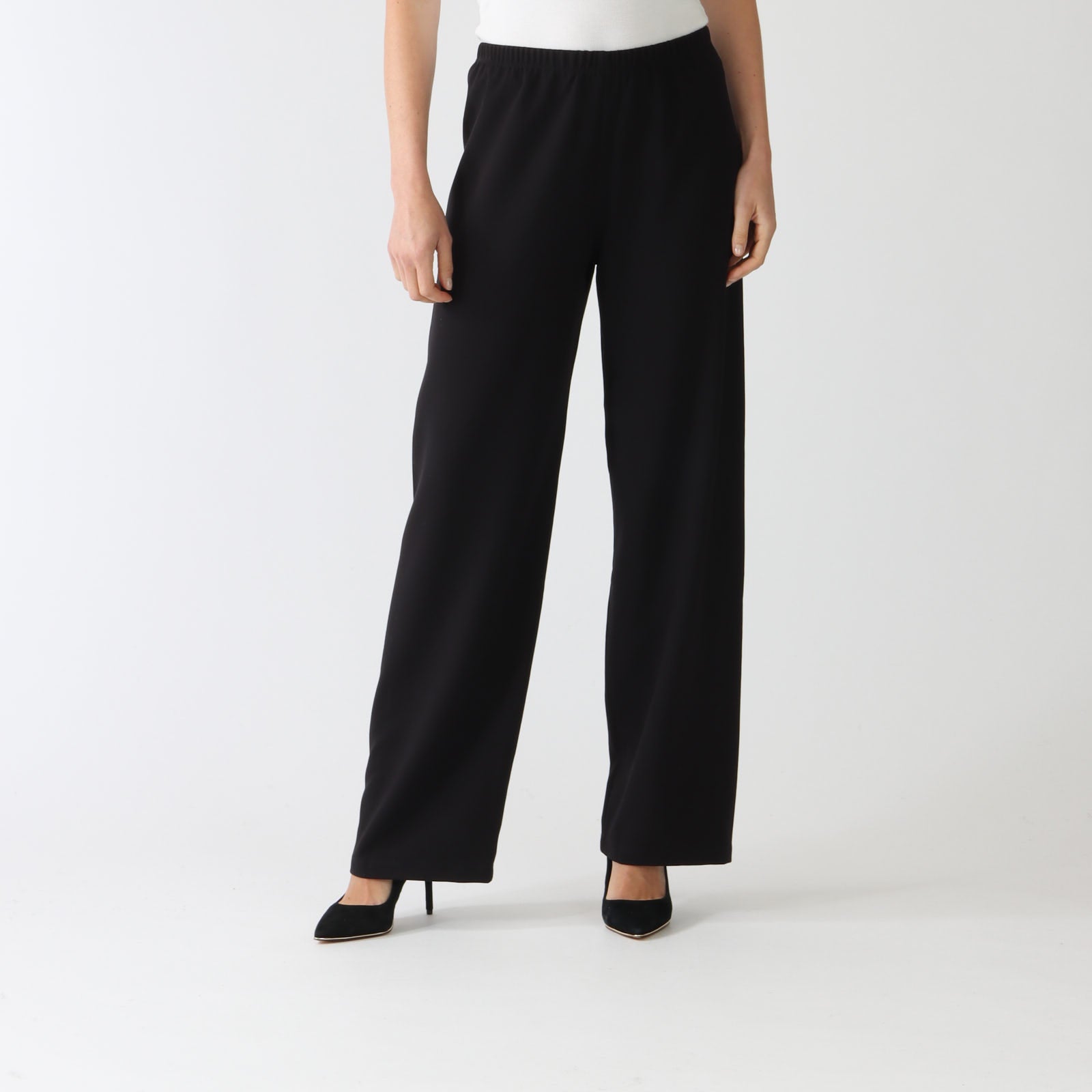 Dann Noir Wide Leg Pants