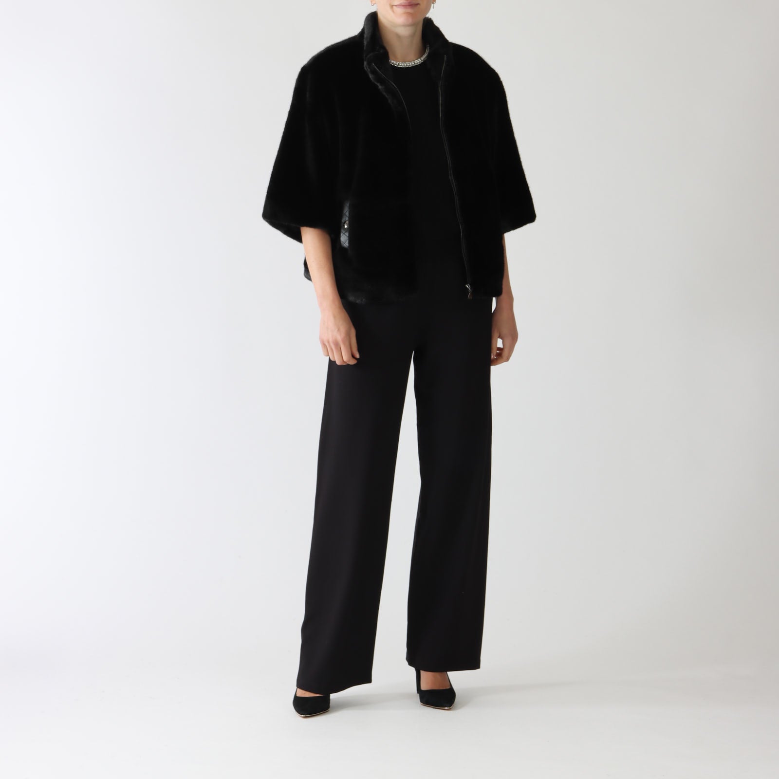 Matisse Noir Faux Fur Coat