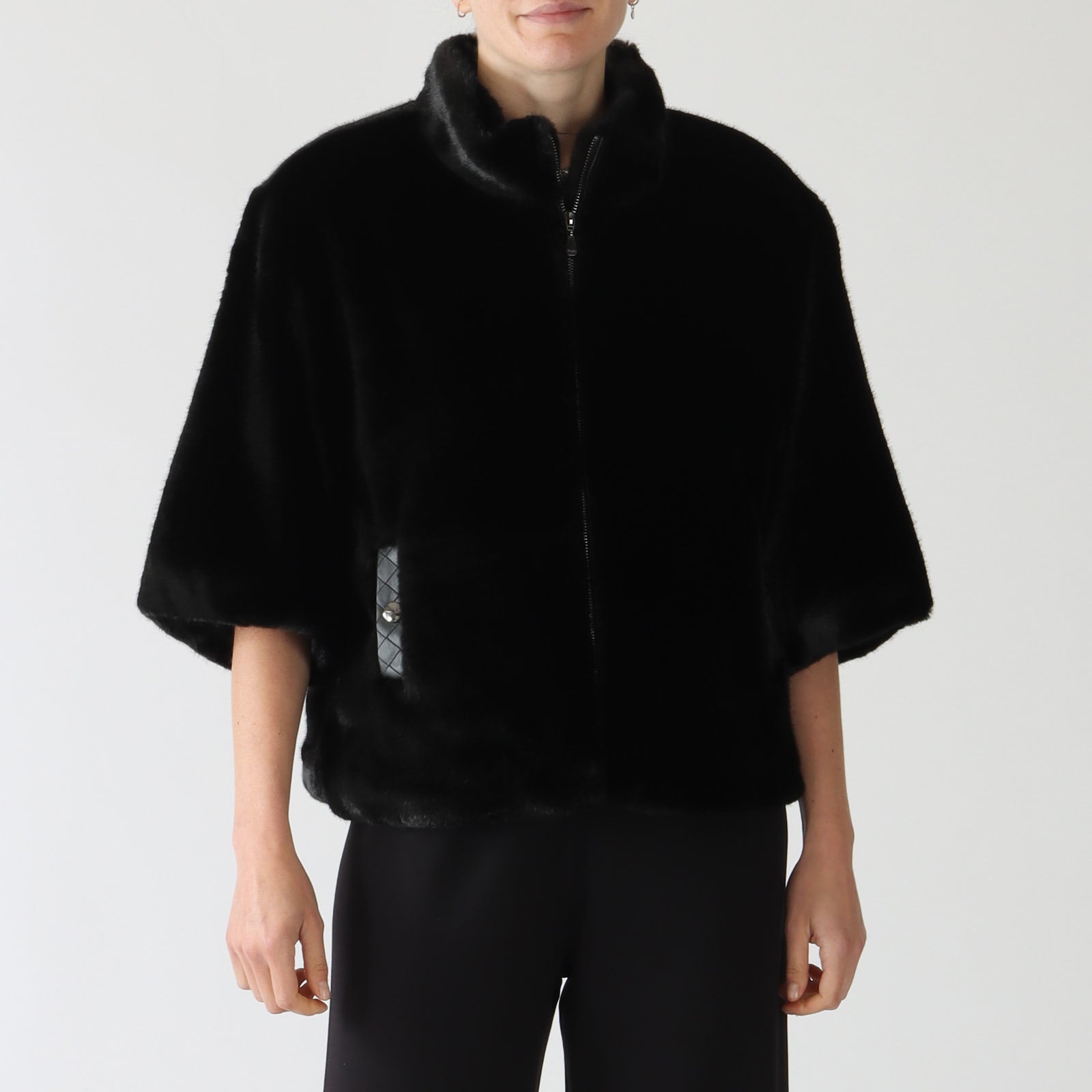 Matisse Noir Faux Fur Coat